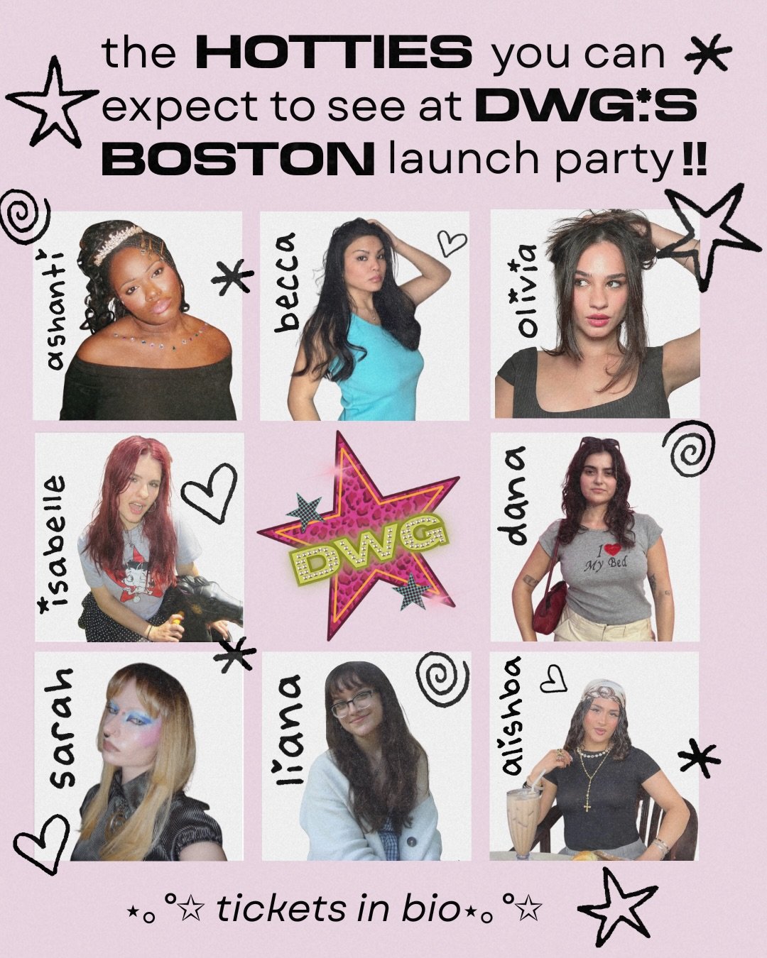 These beautiful people are going to be at DWGs launch party tomorrow &hellip;. are you?? ✧˖&deg; tickets in bio &hellip; ;)

If you love all things y2k, physical media, and overall fun and joy , then we hope to see you there celebrating our new issue