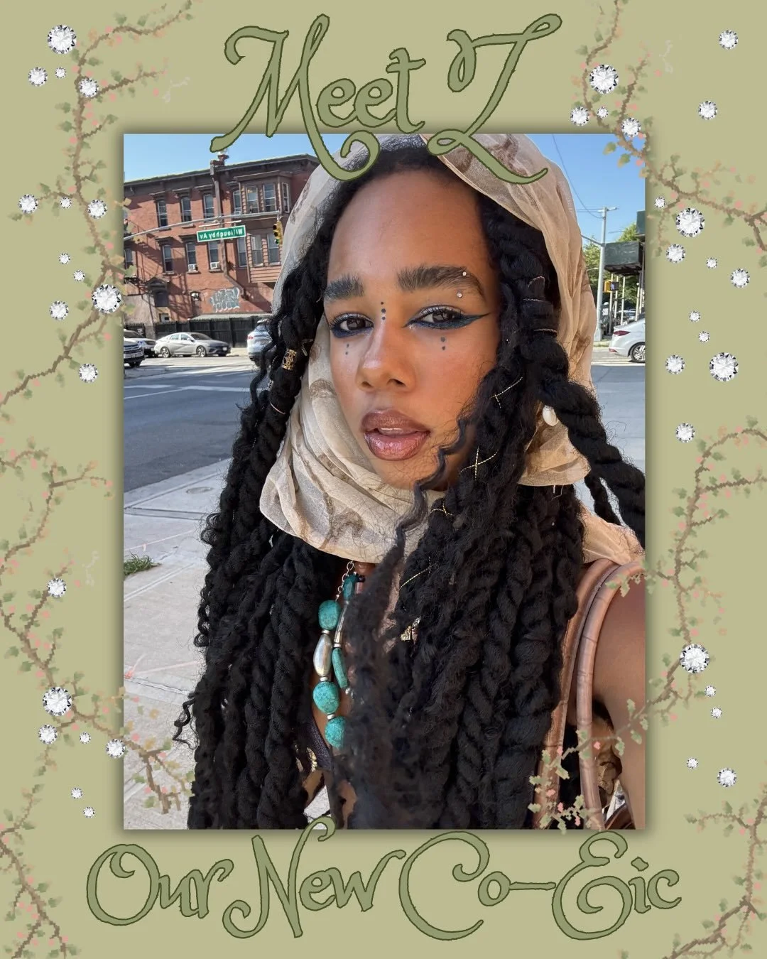 Meet Z (they/them), our new Co-EIC who, alongside Daphne, will lead our team and preside primarily over the Boston branch 🐝🧚🏽&zwj;♂️🩷☀️ !!!

Z discovered DWG in its early days, when a mutual of theirs modeled in a photoshoot for us. Our work imme