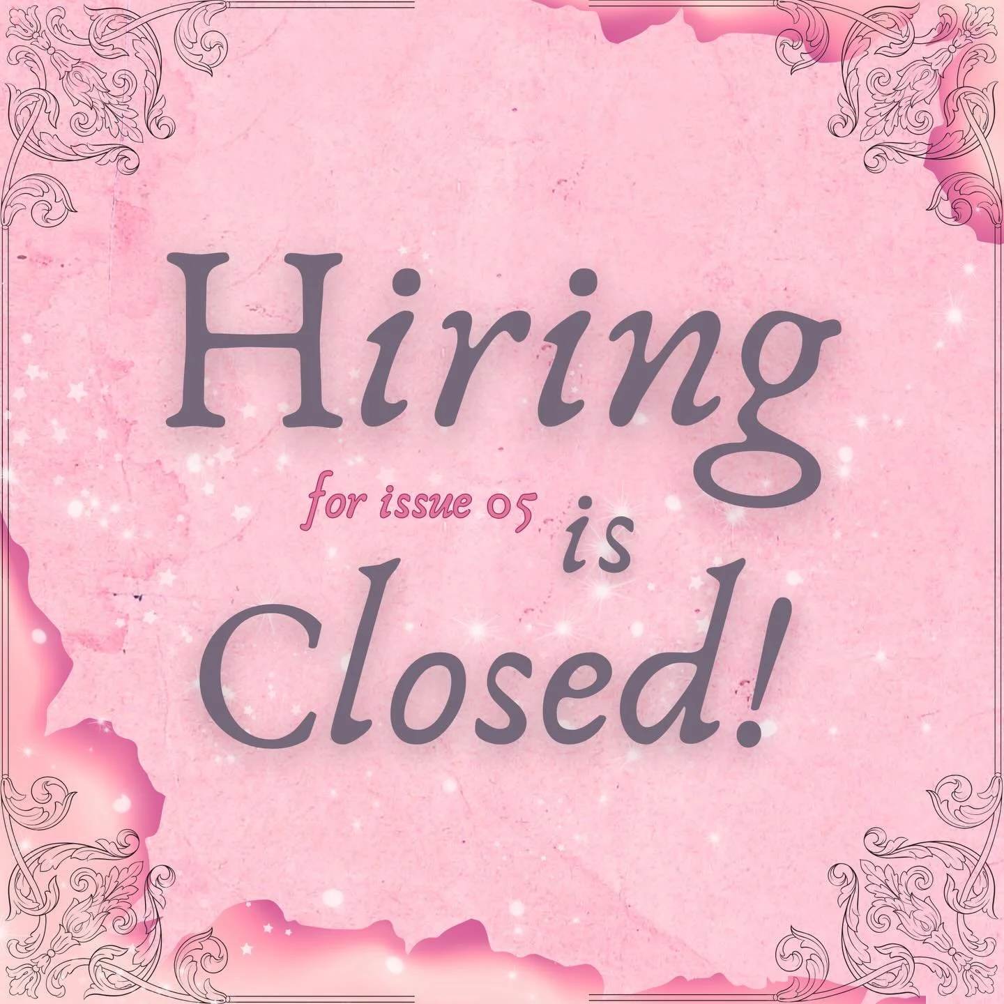 THANK YOU ALL FOR APPLYING! 
now the fun begins 😆💓 expect to hear back by the end of this week, regardless of our decision <3

&amp;&amp; if you&rsquo;re looking for ways to get involved RN, check out our available volunteer positions under the 