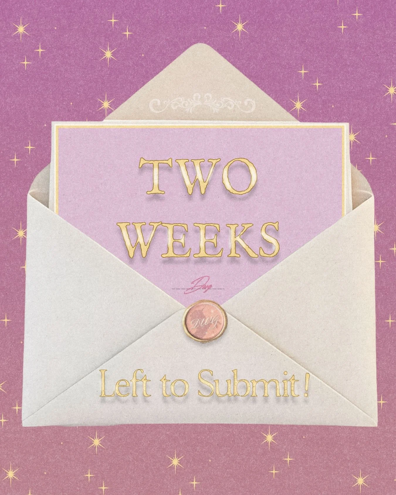 2 MORE WEEKS LEFT TO SUBMIT ✨💘 interested in sending your work? check out the link in bio or SUBMIT highlight for more info <3

graphics: @aismbx 

#dreamworldgirlzine #opensubmissions