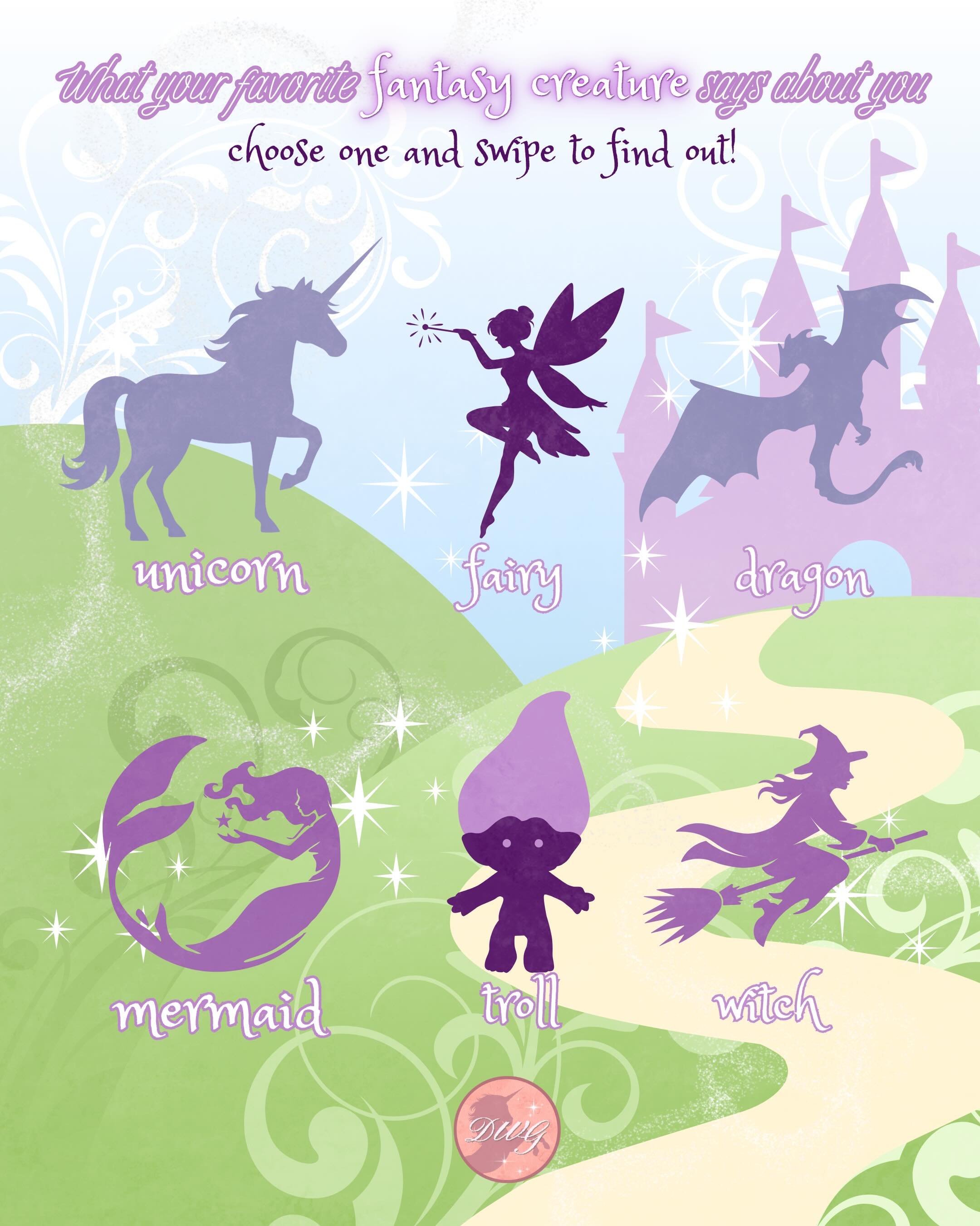 quiz time 💜⭐️ what fantasy creature are you?:))

graphics: @kriztinevo 

#dreamworldgirlzine