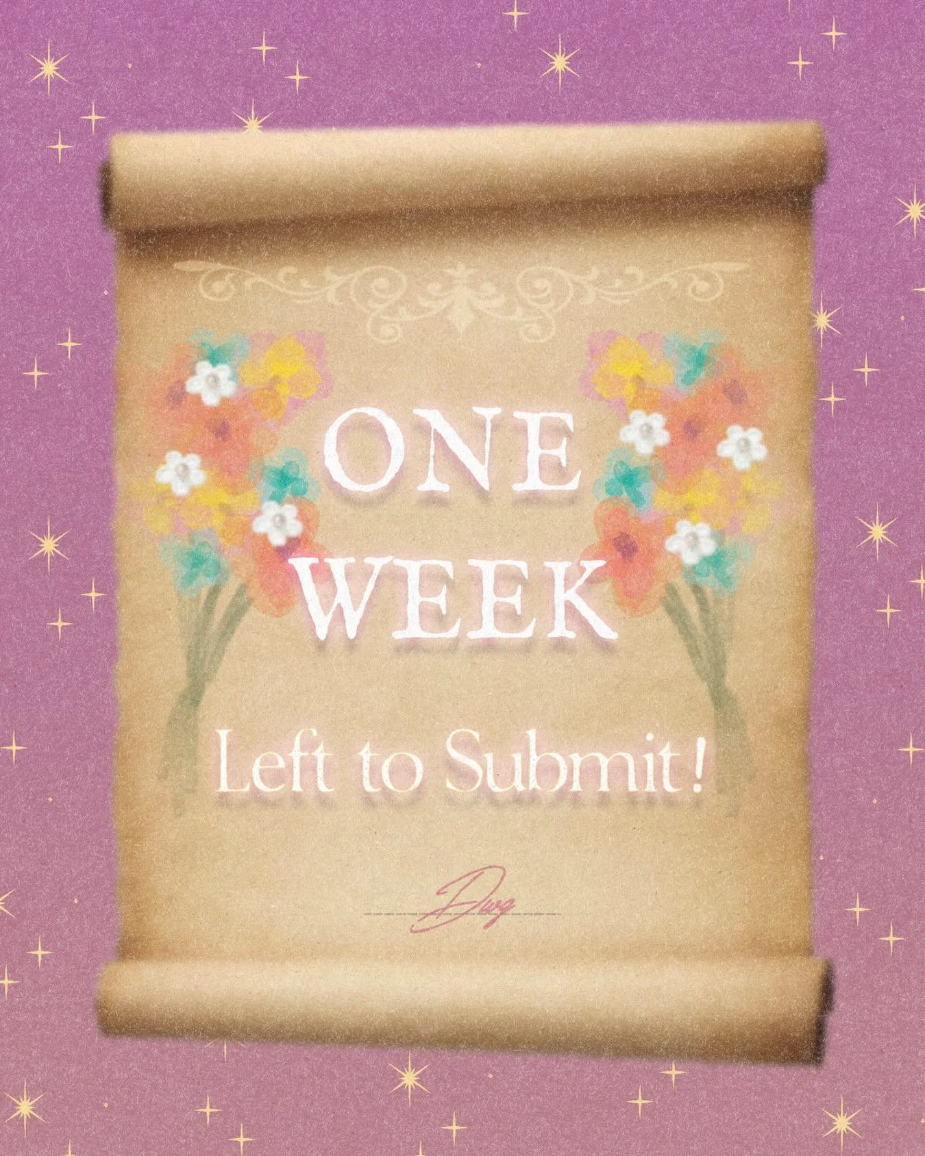 THERE IS ONLY ONE WEEK LEFT TO SEND IN YOUR SUBMISSIONS FOR ISSUE 05: FANTASY! ✨ make sure to read our guidelines before submitting &amp; feel free to ask any questions <3

graphics: @aismbx