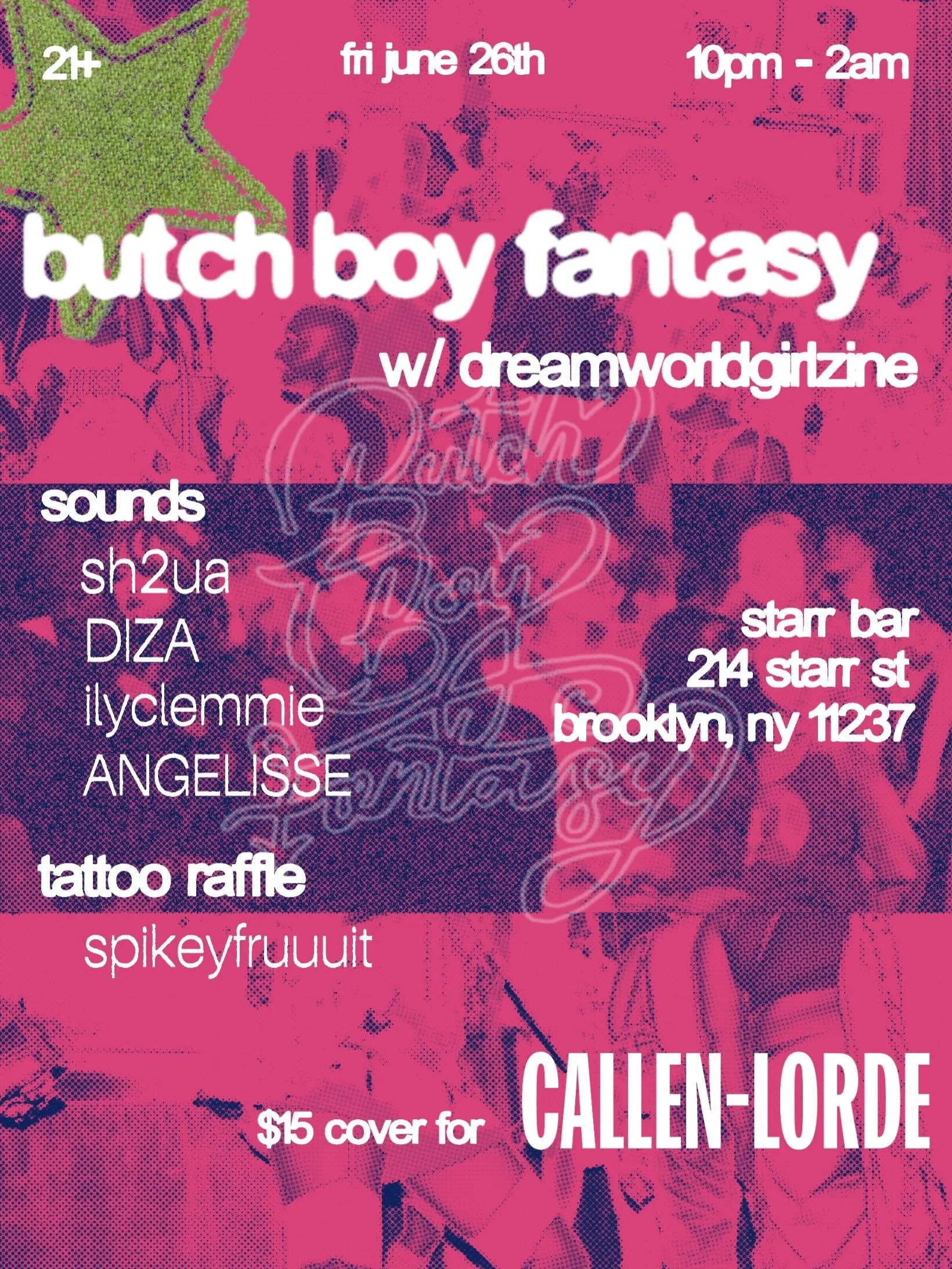 NYC! we know you love to dance&hellip; 
welcome to BUTCH BOY FANTASY: a birthday &amp; pride celebration uplifting black lesbian joy &amp; and celebrating the beauty that is queerness 💫

BBF was a blast last year at bowery electric; this year we&rsq