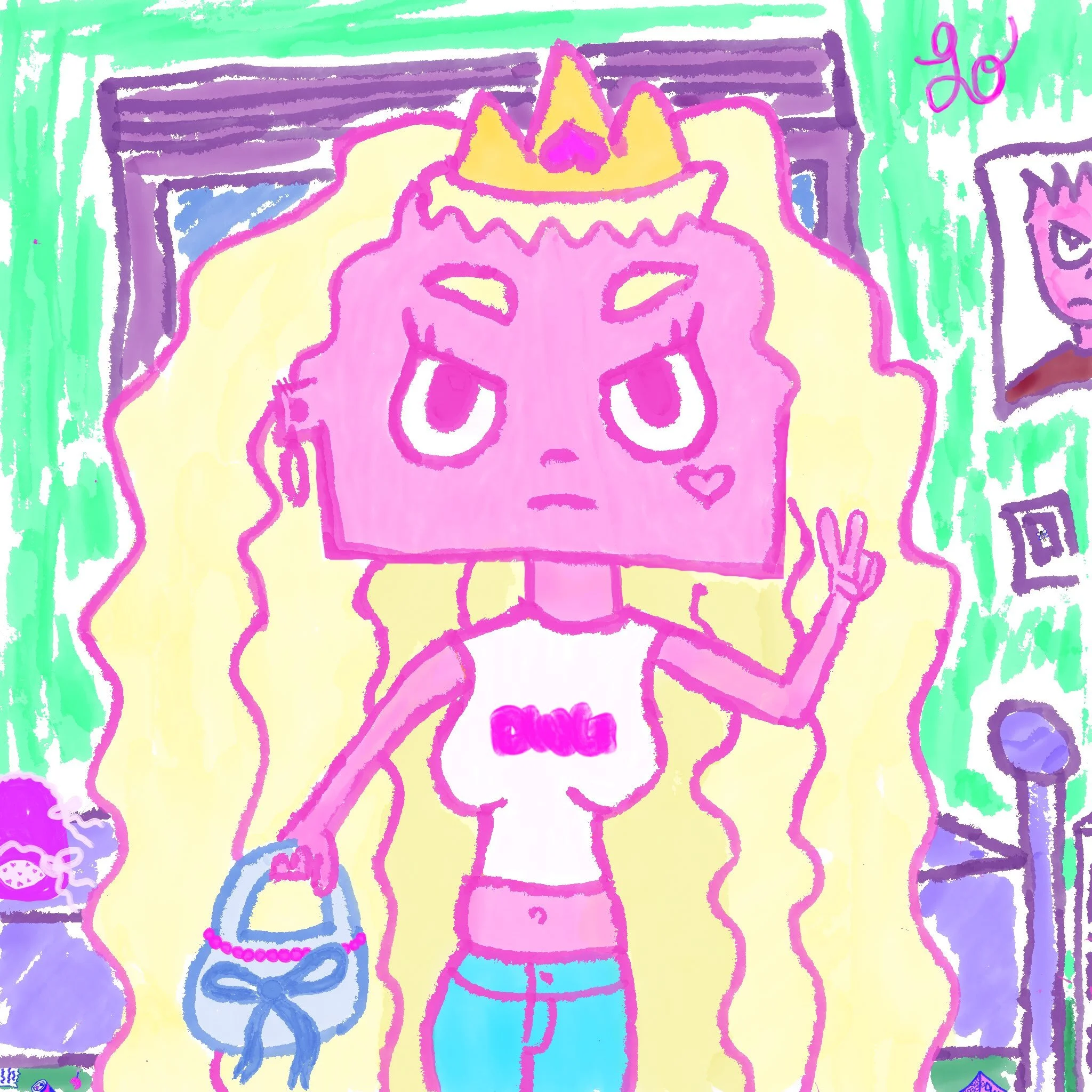 on wednesdays we wear DWG 👑
art by @lola.rollins