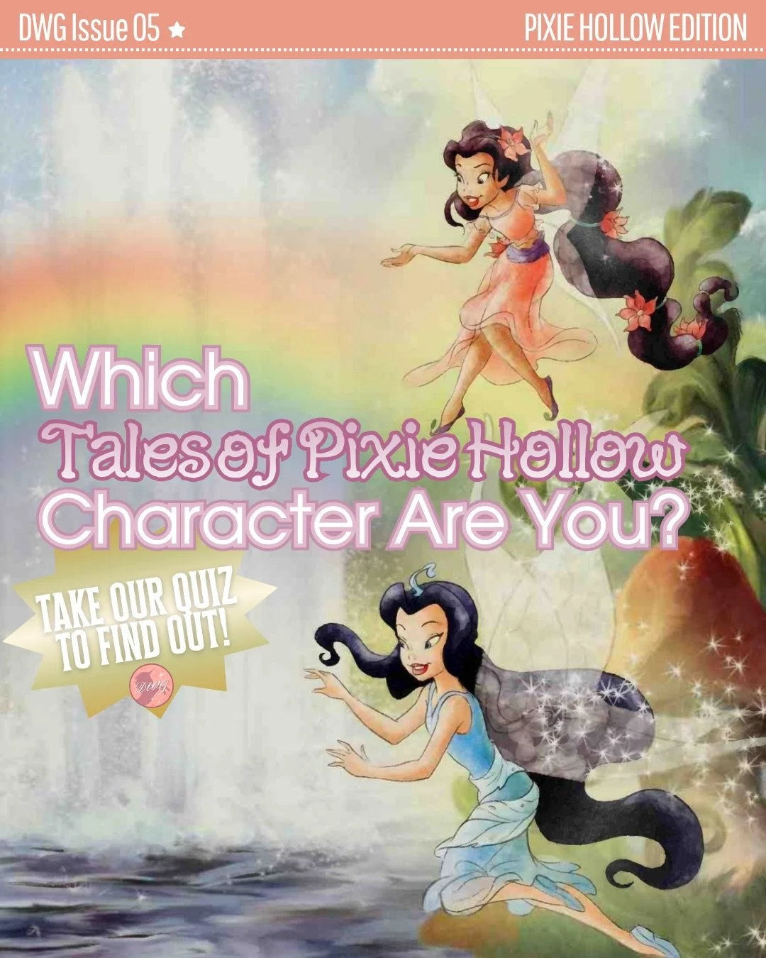 Ever wondered which Pixie Hollow fairy you are? 🧚🏼&zwj;♀️🫧🪷 Take our quiz to find out which character you are from the Tales of Pixie Hollow books! 📚💌

Quiz by @daphnerbryant &amp; graphics by @kriztinevo 💓