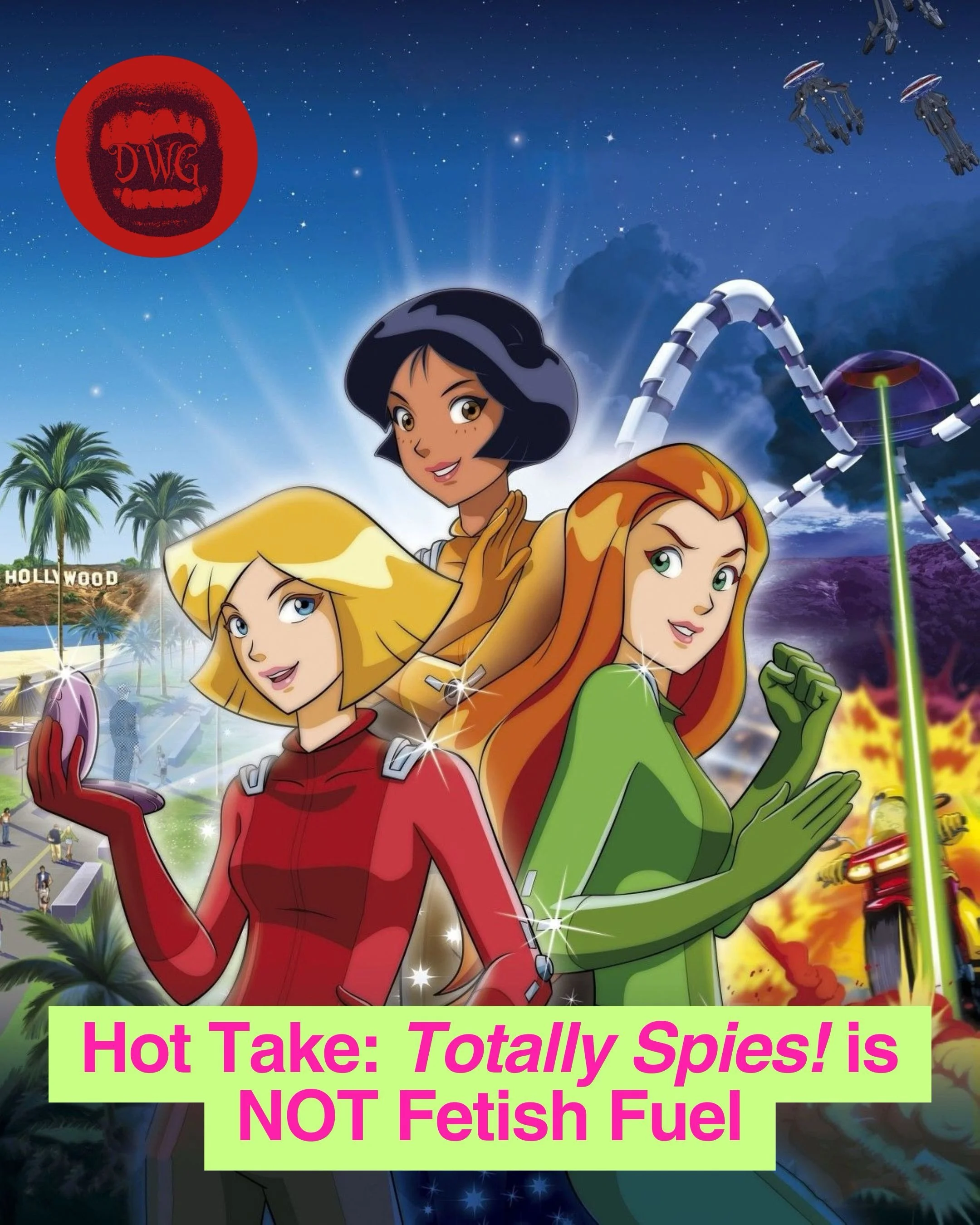 was totally spies! actually filled with secret fetish content, or are you simply projecting&hellip;in this new article, @daphnerbryant explores the Y2K cartoon classic and unpacks viral fan theories, bizarre animation tropes, and why our favorite chi