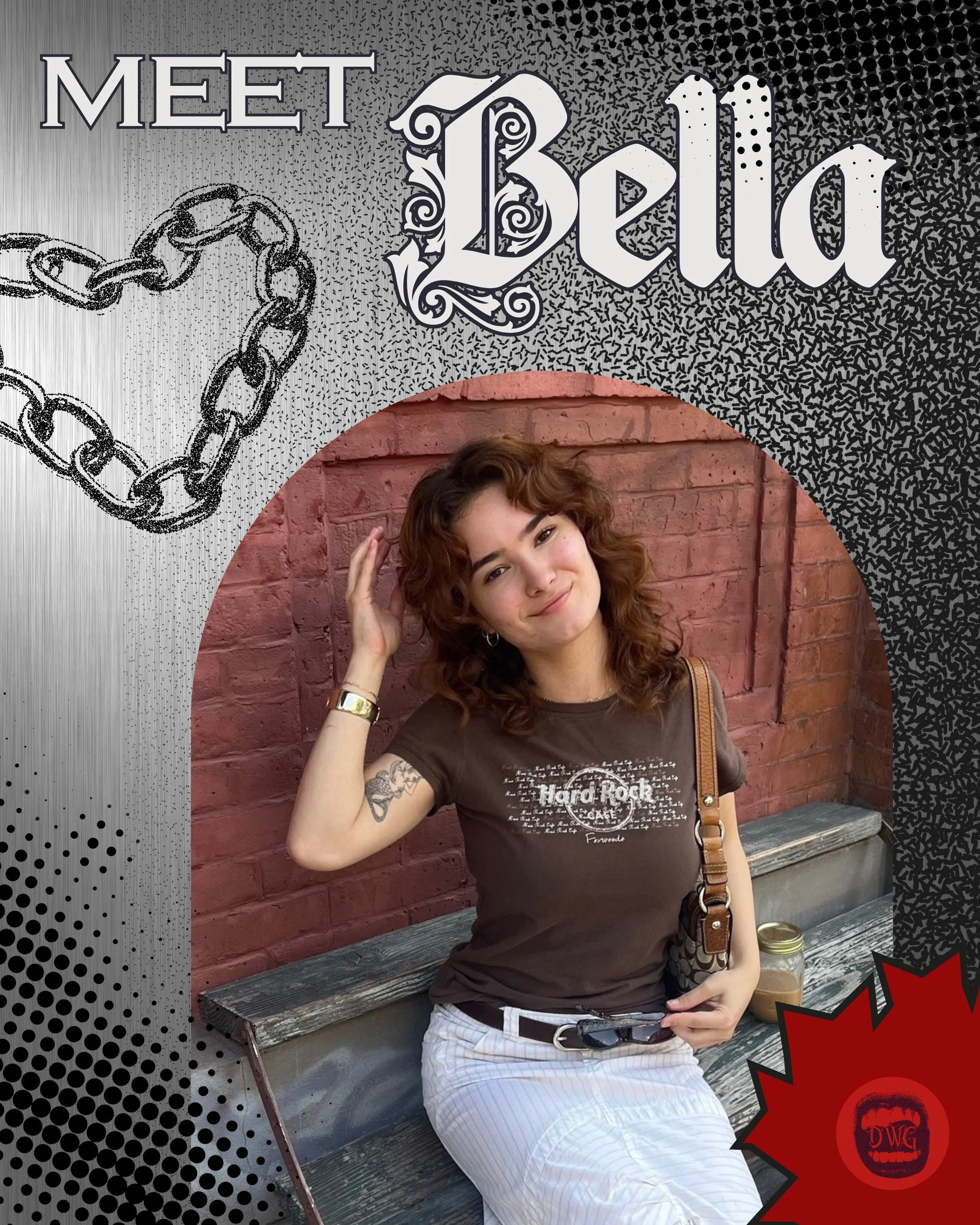 Meet Bella (she/her), our new Co-EIC who, alongside our founder Daphne, will lead our team and preside primarily over the NYC branch ⛓️💋🫀🖤 !!!

Bella discovered Dreamworldgirl when Daphne followed her on TikTok (the zine had around a thousand foll