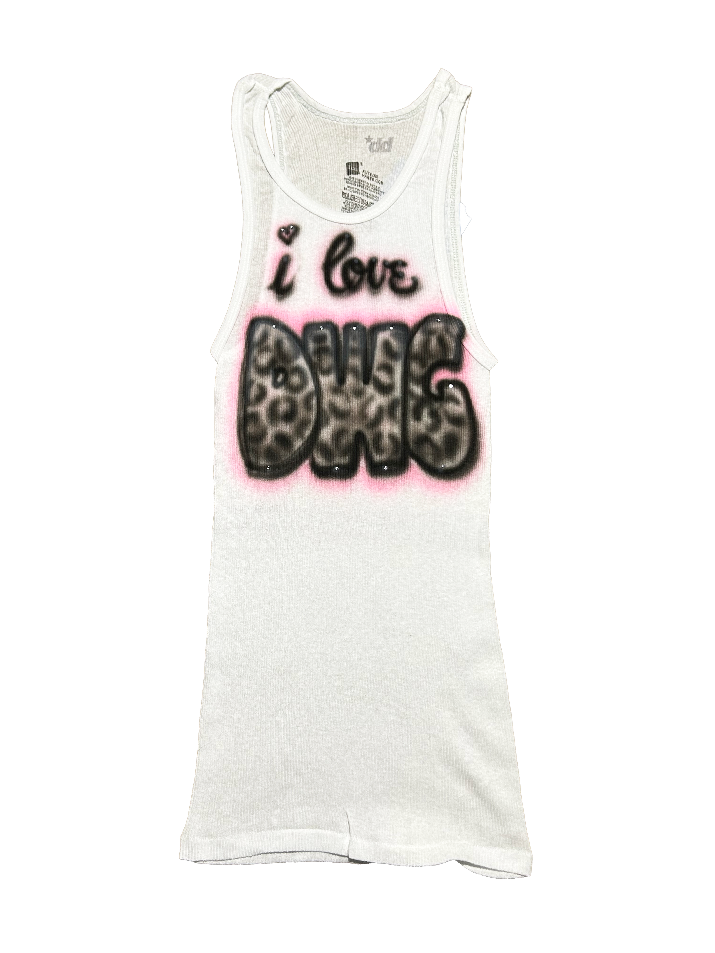 I Love DWG Leopard Print Tank
