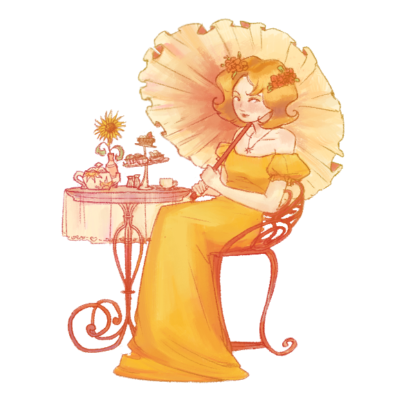 Soleil Tea Party Sticker