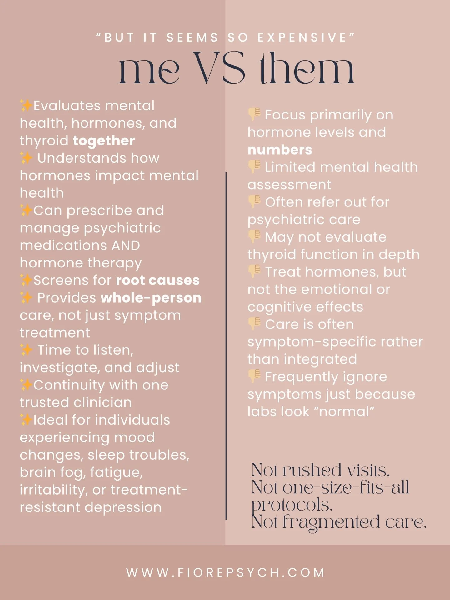 I commonly hear &ldquo;I&rsquo;m not sure | want to pay that much&rdquo; but think about this - most people calculate the cost of care.
Few calculate the cost of staying unwell.

Brain fog that slows your decision-making
Fatigue that reduces producti