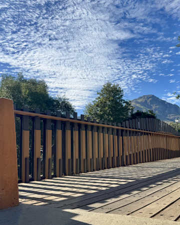 Verweefde wandeling: Staptoer op die Stellenbosch-kunsmyl