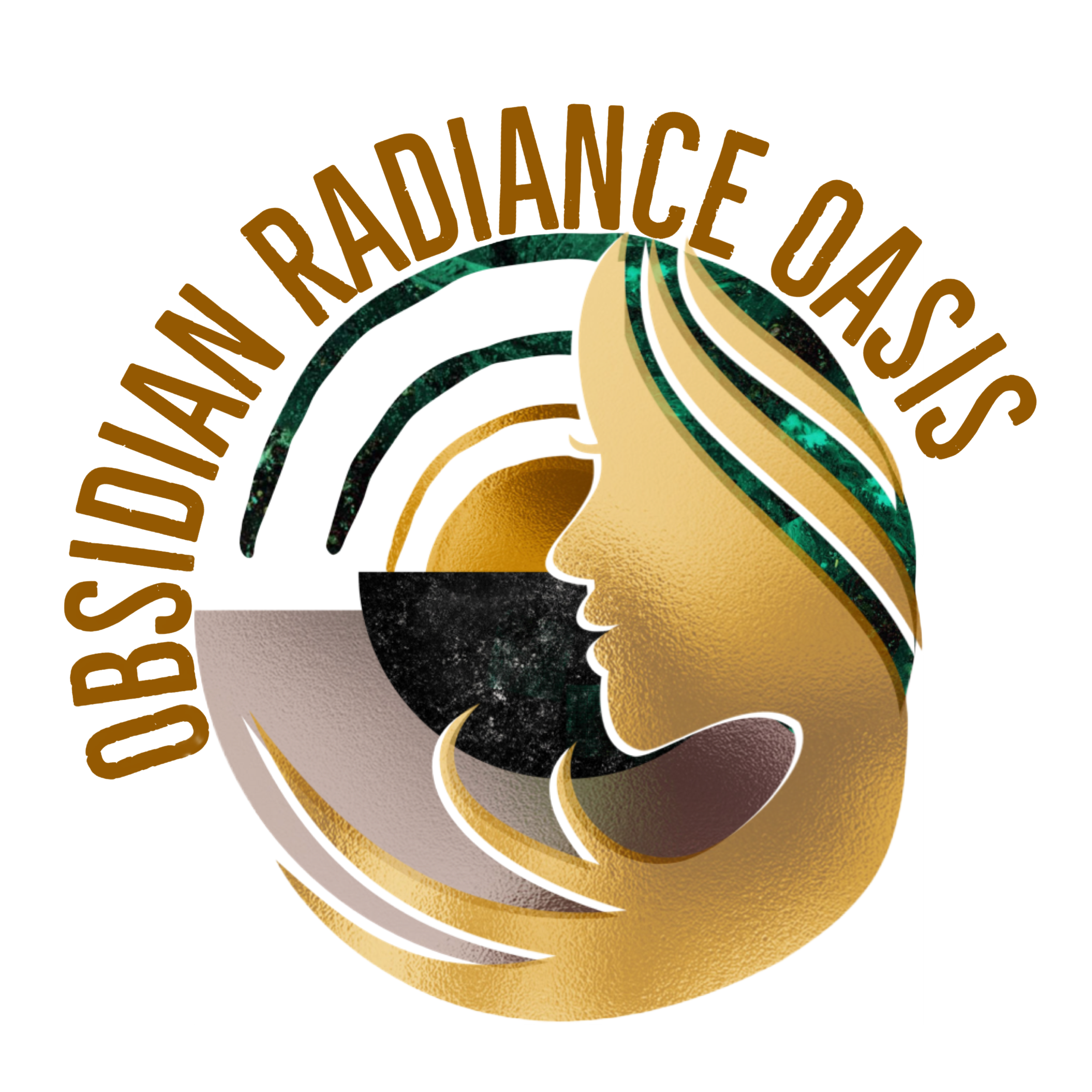 Illustration of a circular emblem with the words 'Roads and Bridges' around the top, featuring a stylized road and bridge design in the center, in shades of green, gold, and black.