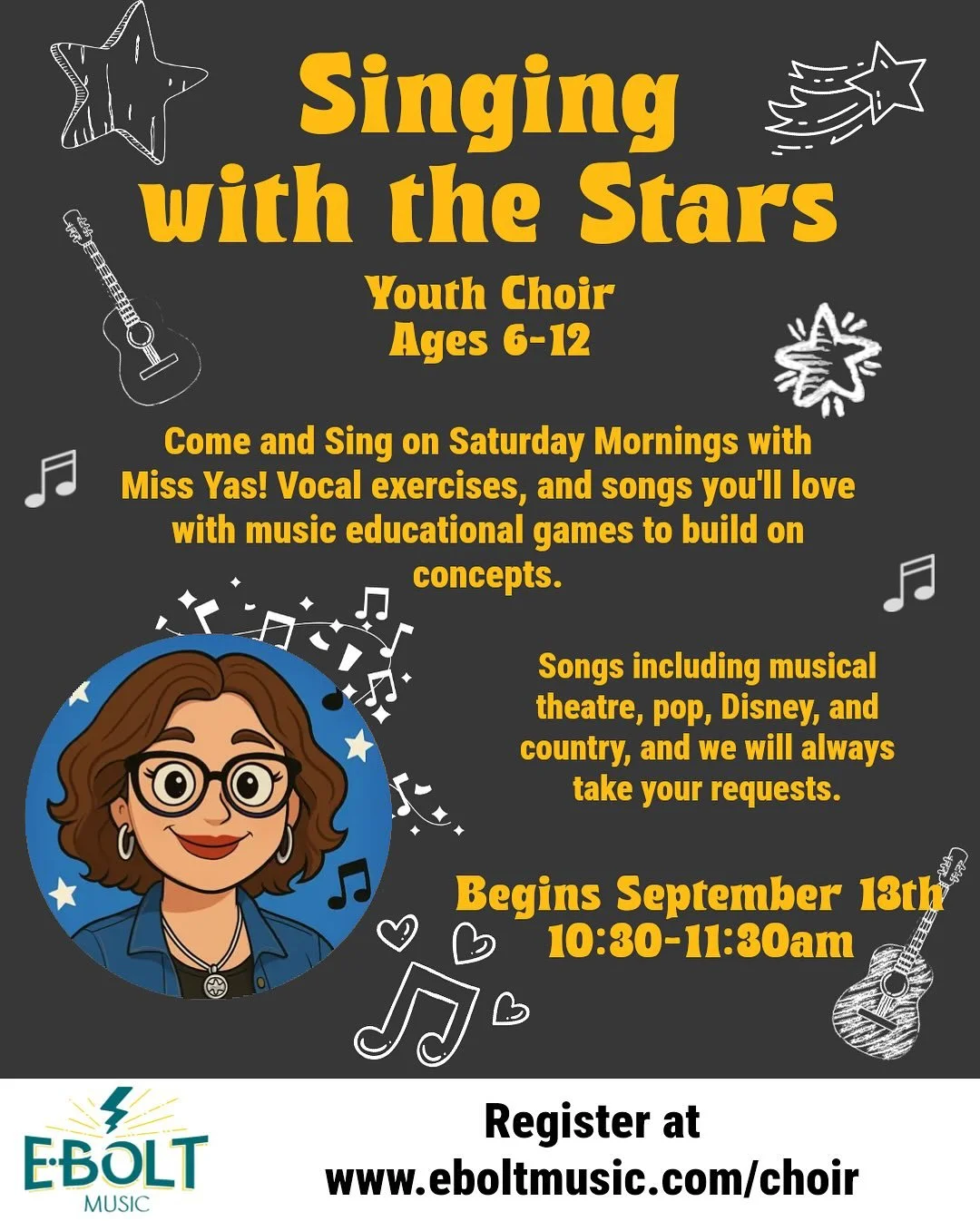 Brand new Youth Choir!  Starts this Saturday at 10:30 on our lower level while the Adult Choir continues on the main floor at the same time!  Parents, bring the kiddos and you can all enjoy a Saturday morning hour of singing!  Come join in!  #ShareMu