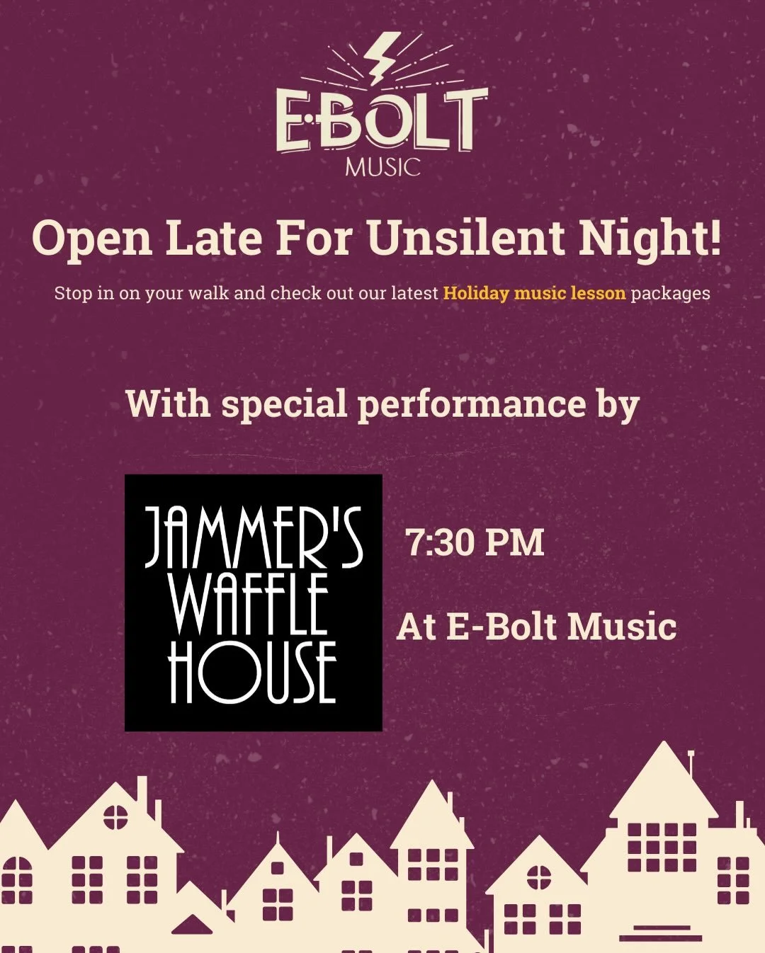 Come downtown tomorrow night for Unsilent Night, live music, and late shopping!  We&rsquo;ll have @jammerswafflehouse here rockin out at 7:30!! ALSO&hellip;we&rsquo;ve officially launched our holiday pricing for gifts packs!  Snag the dang deals, y&r