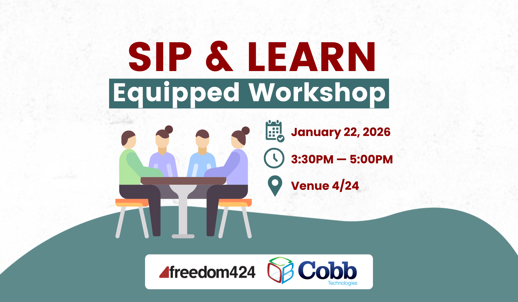 Sip & Learn: Equipped Workshop | Freedom 4/24