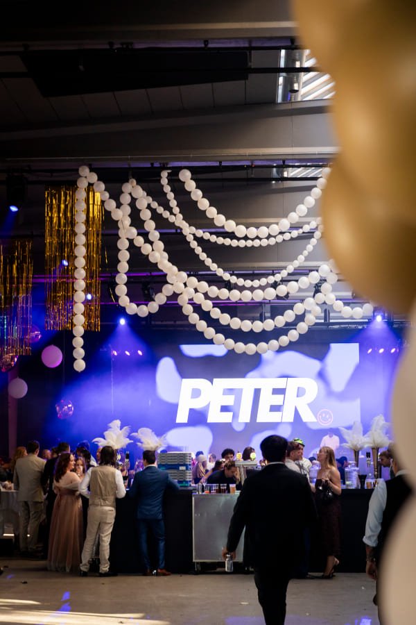 Great Gatsby inspireret Scenedekoration til DiningSix Awardshow og firmaevent.