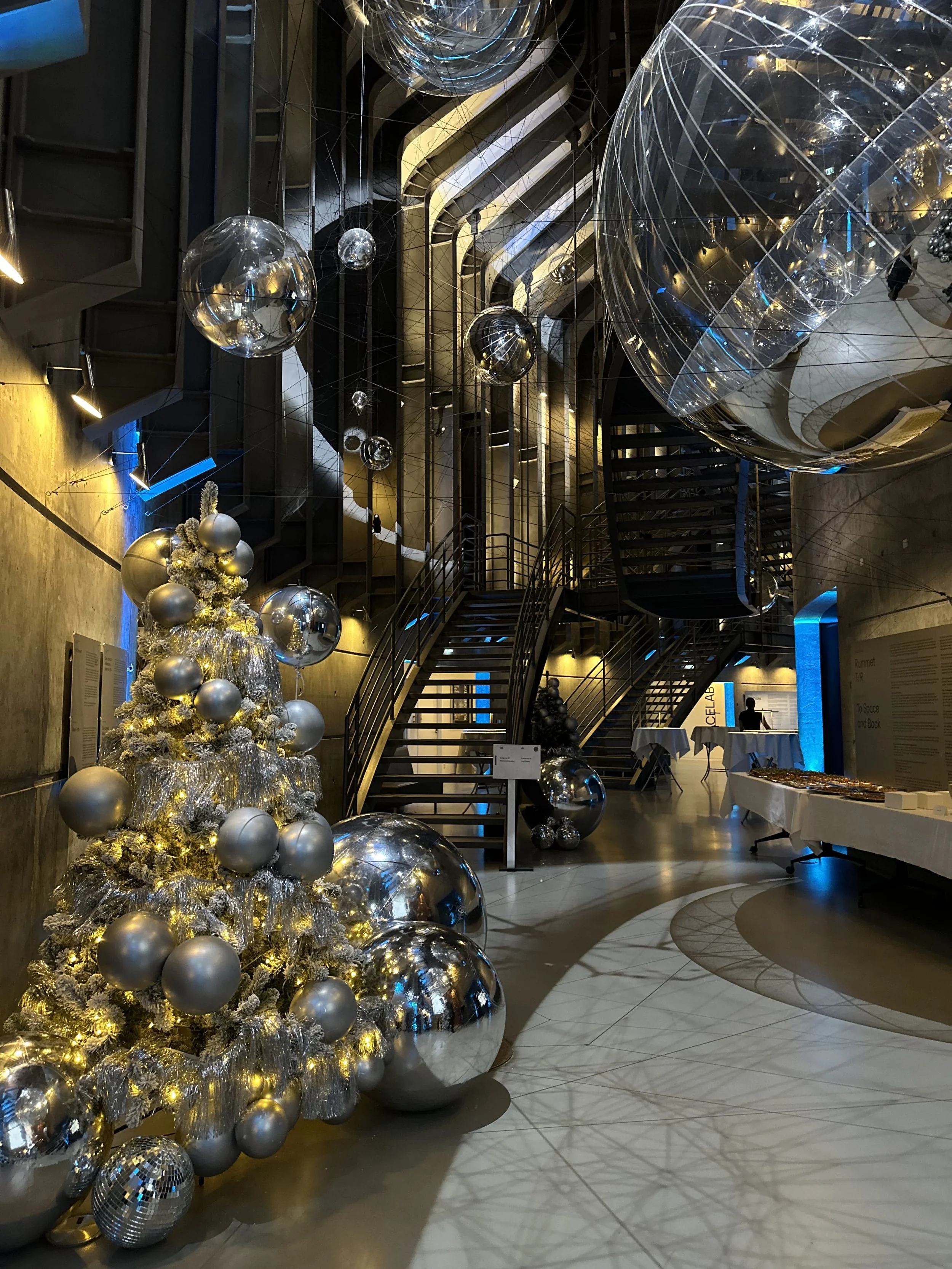 Juledekoration på Planetairum