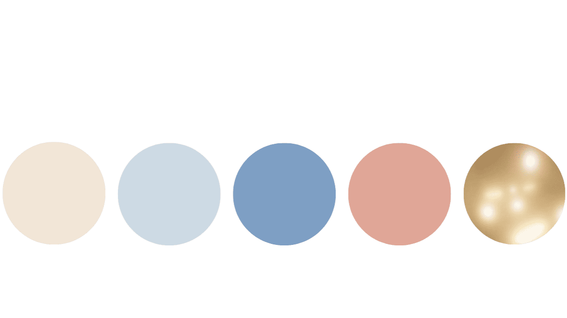 Farvepalette til eventdesign.