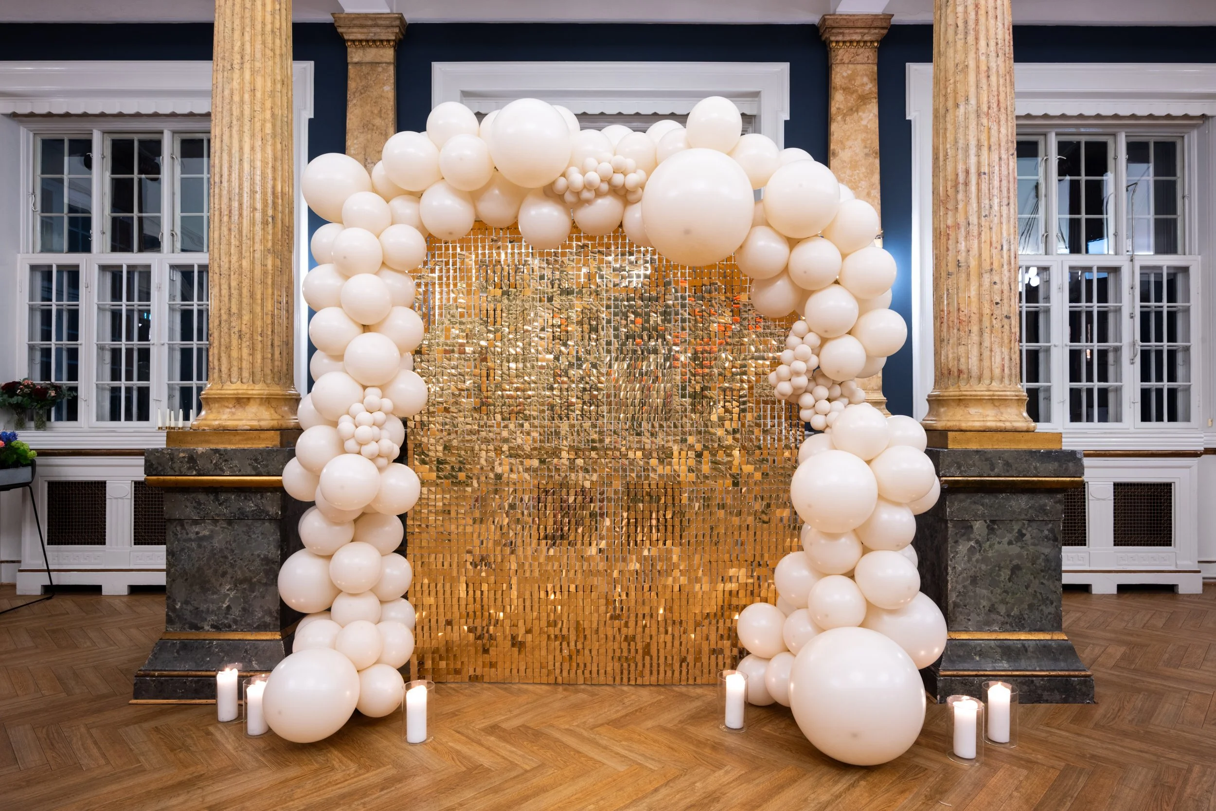 Guld Shimmer Væg