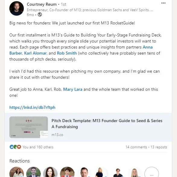 Courtney Reum product rollout