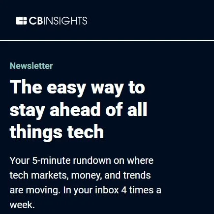 External comms: CB Insights newsletter