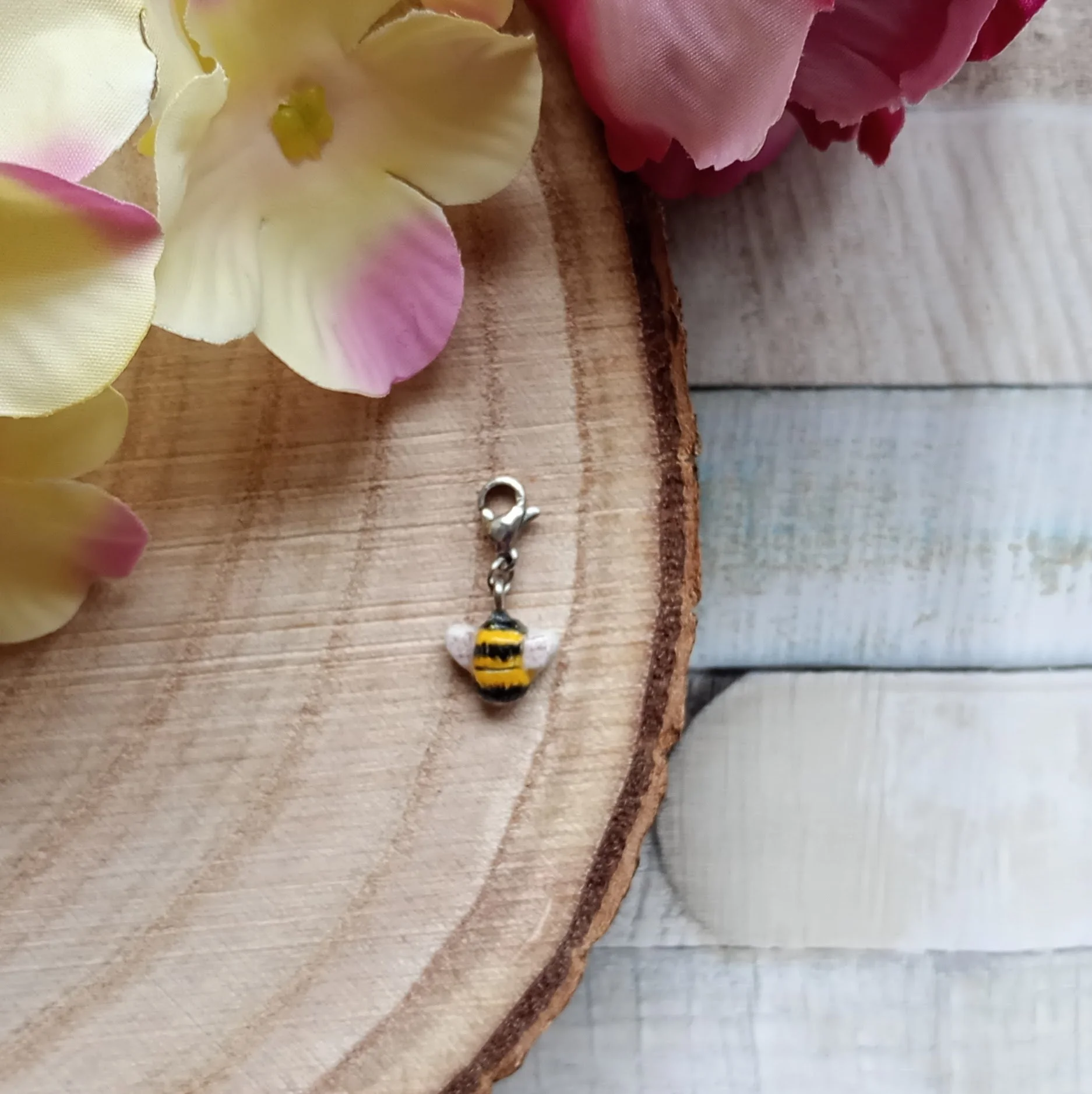 Buff Bottomed Bumble Bee Charm