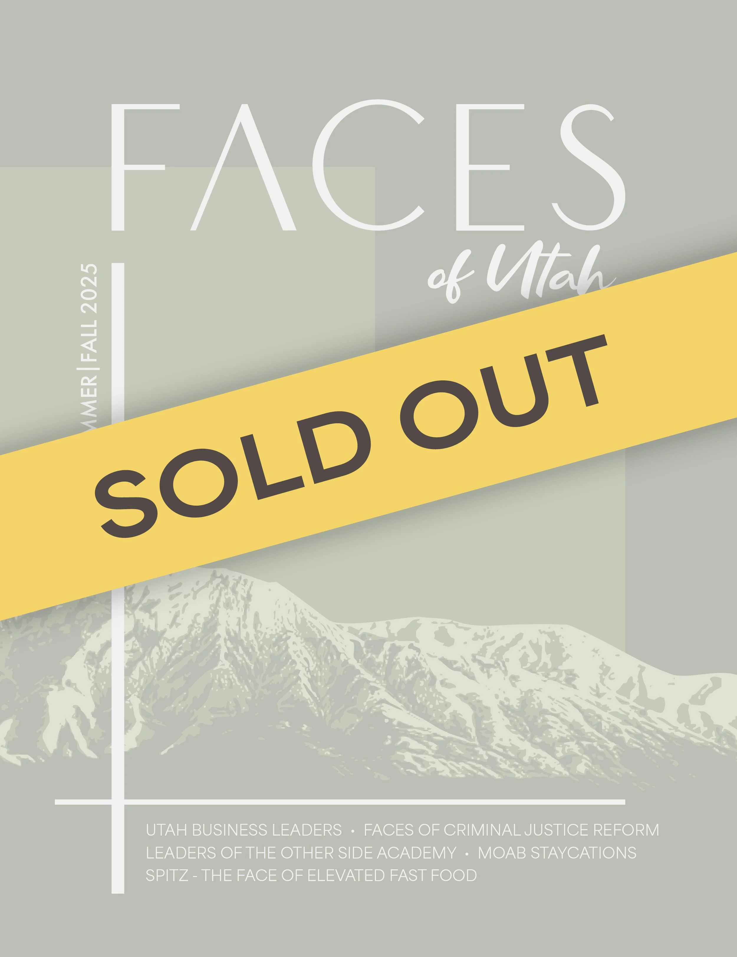 FACES of Utah Magazine - Summer / Fall 2025