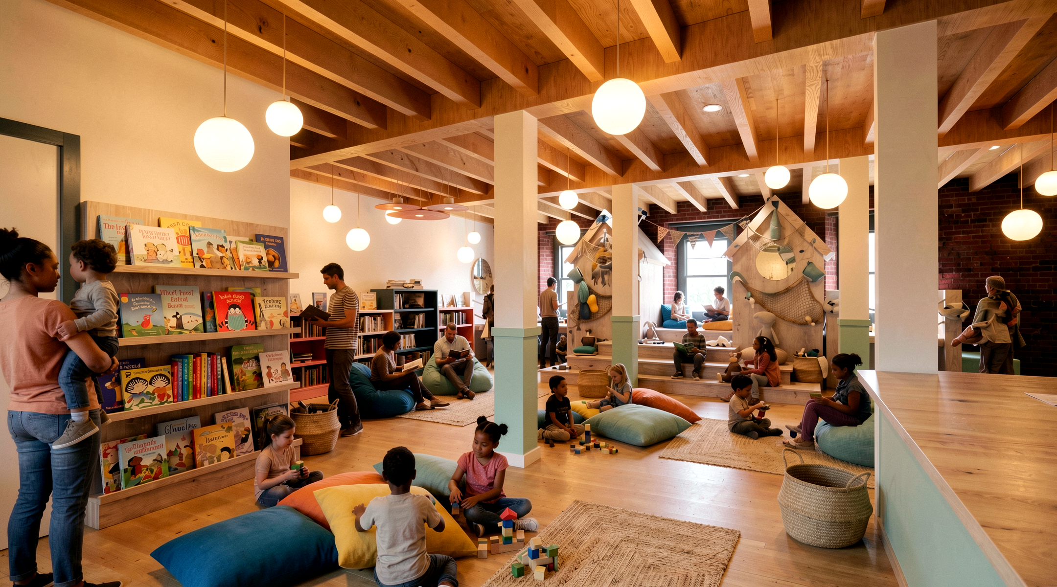 Children's bookstore and play space in Portsmouth, NH.