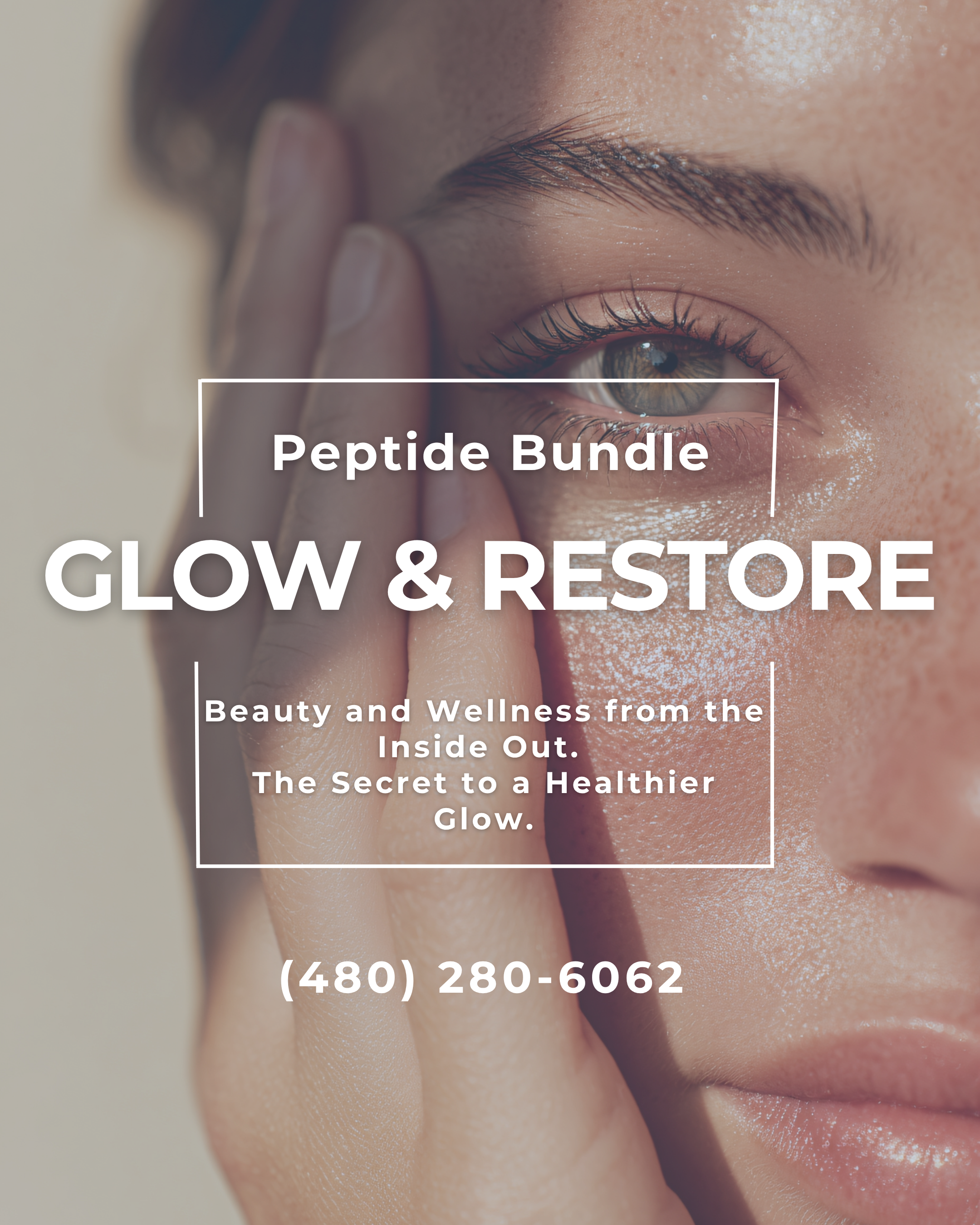 Beautiful girl with dewy glowing complexion