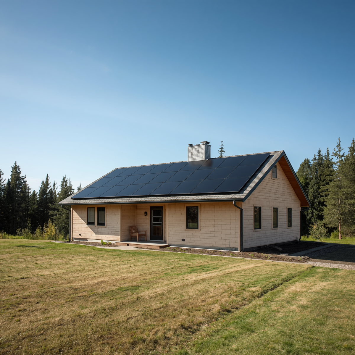 solar panels on a roof in Donald Oregon