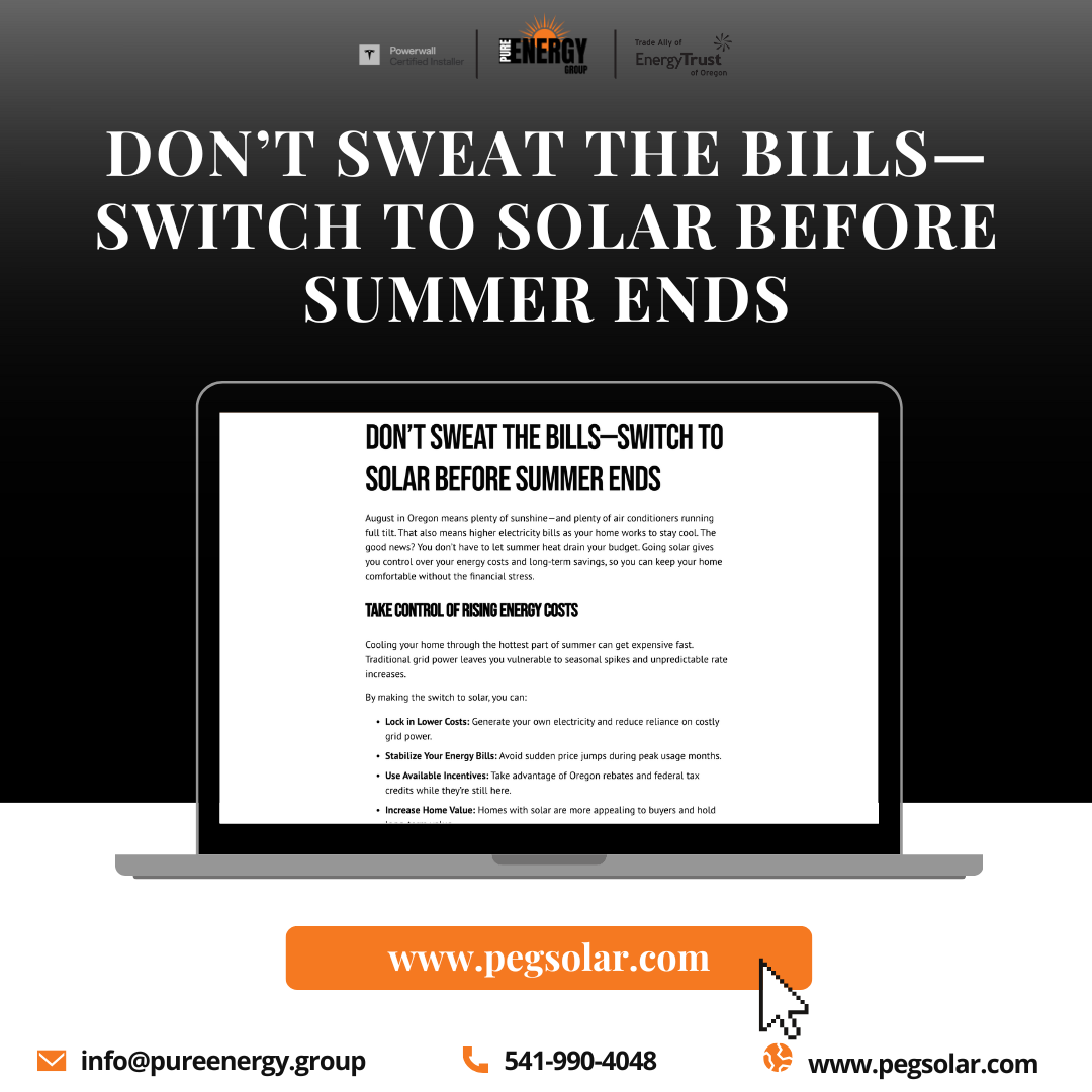 Don’t Sweat the Bills—Switch to Solar Before Summer Ends
