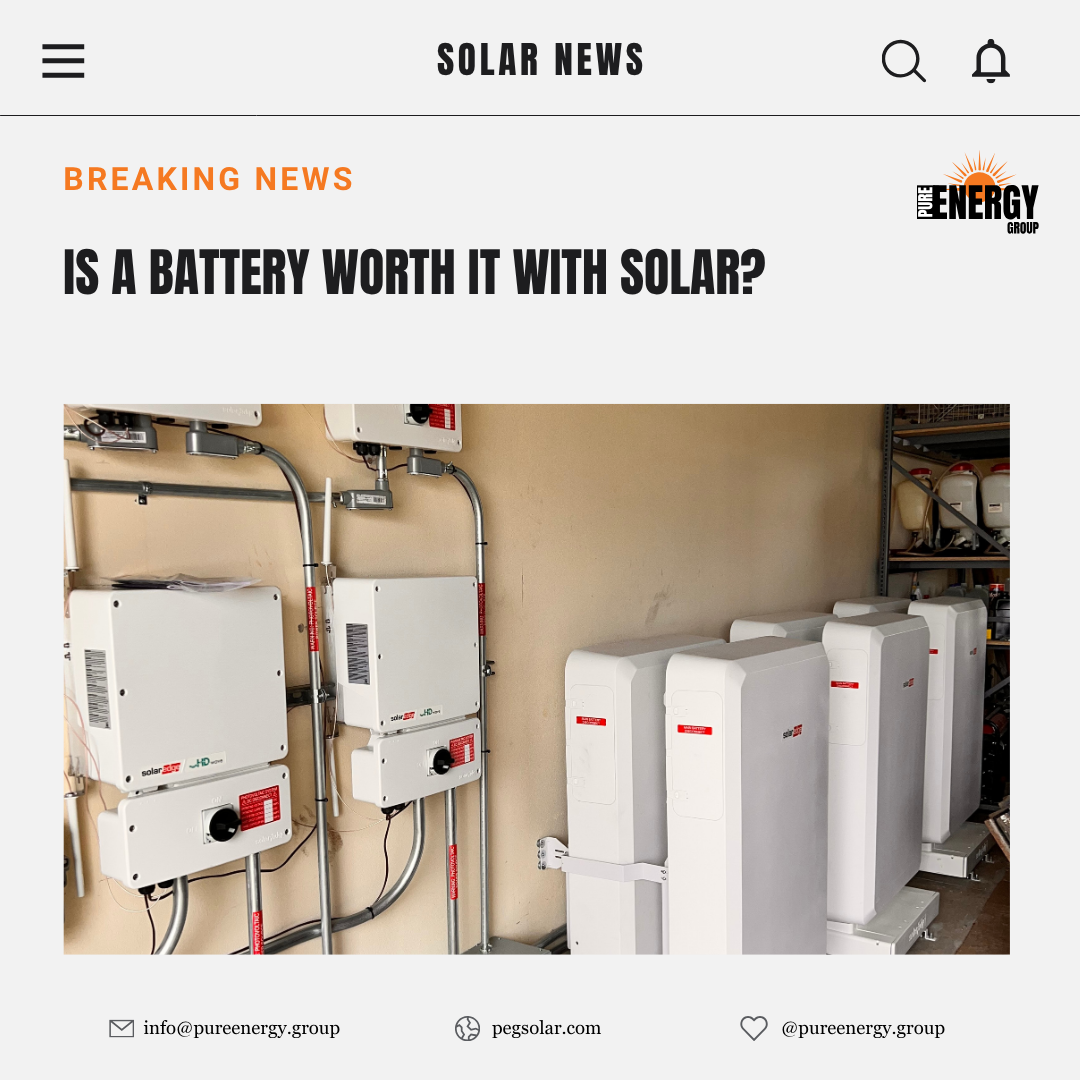 Is a Battery Worth It With Solar?