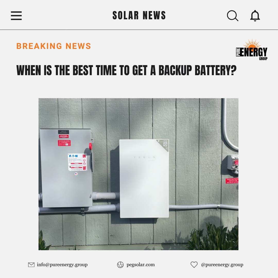 When Is the Best Time to Get a Backup Battery?