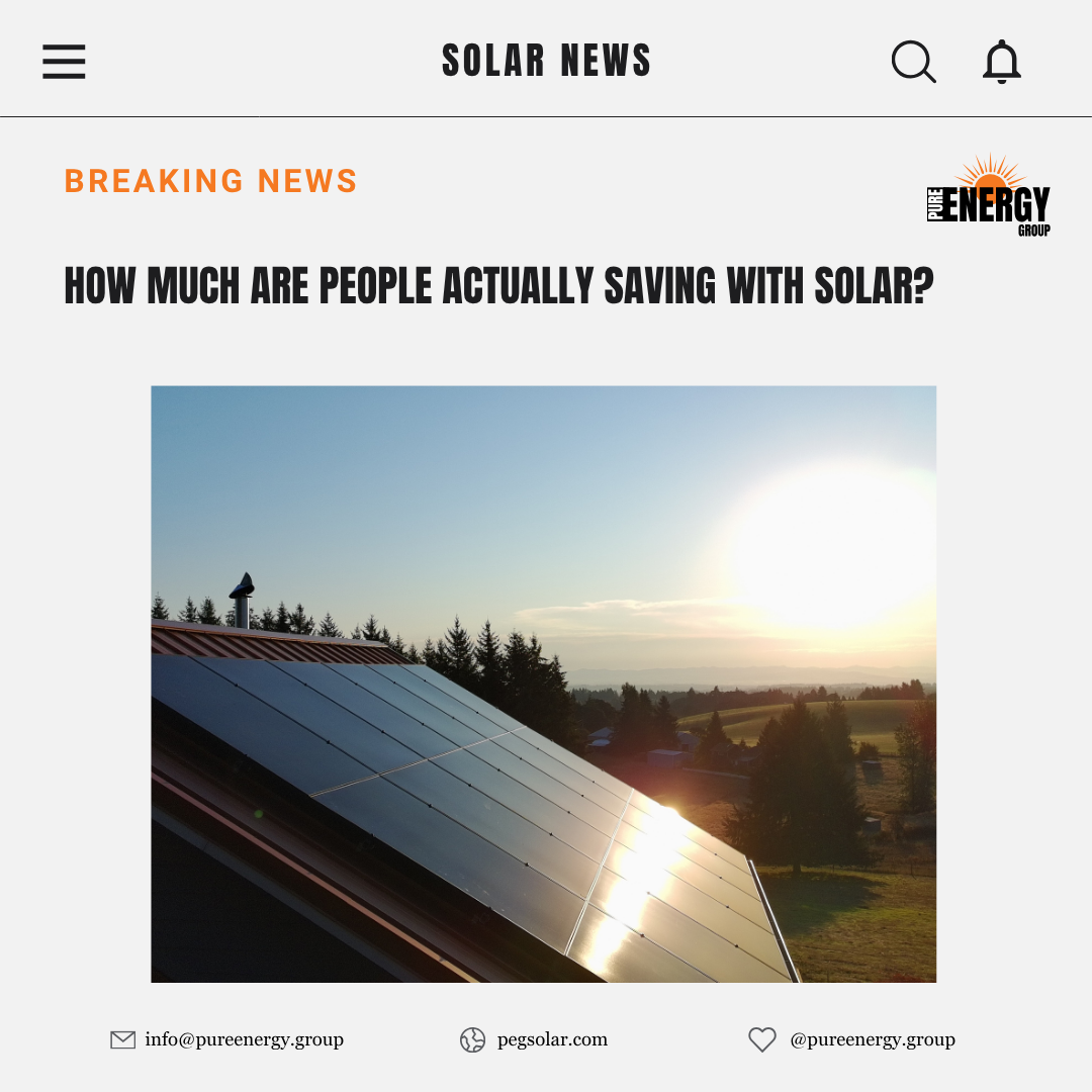 How much are people actually saving with solar?