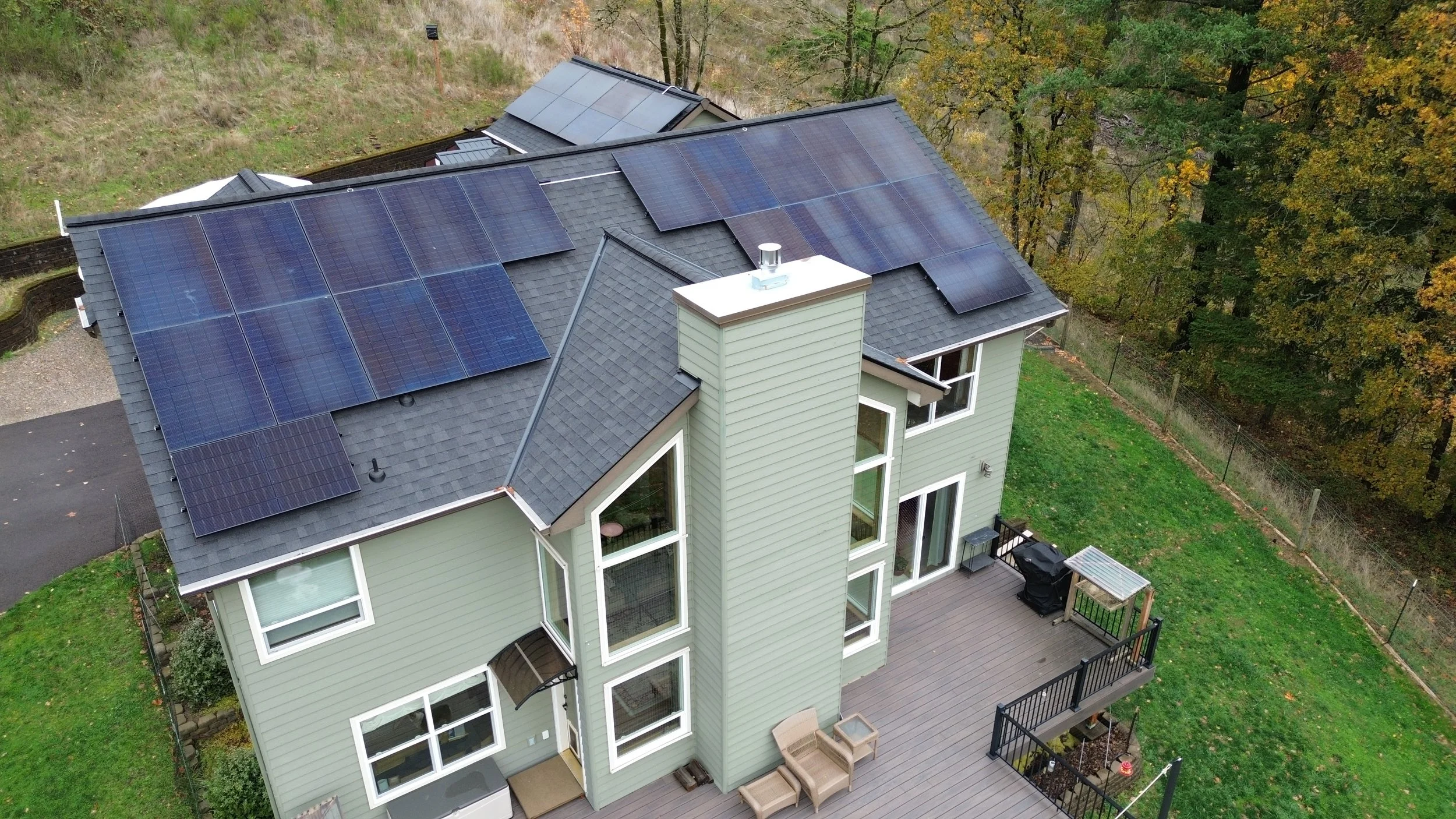 solar panels on a roof in Jefferson
