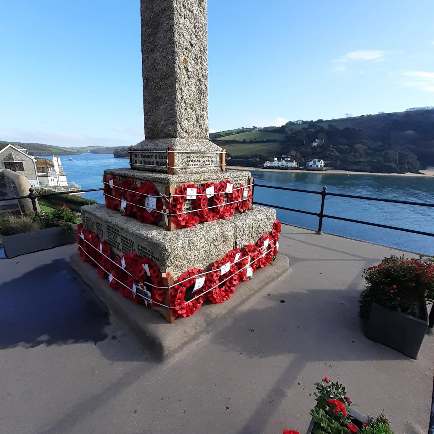 Remembrance Day. Beautiful day, moving ceremony, Island Cruising Club laid a wreath at Salcombe&rsquo;s war memorial as we do every year on behalf of members past and present.