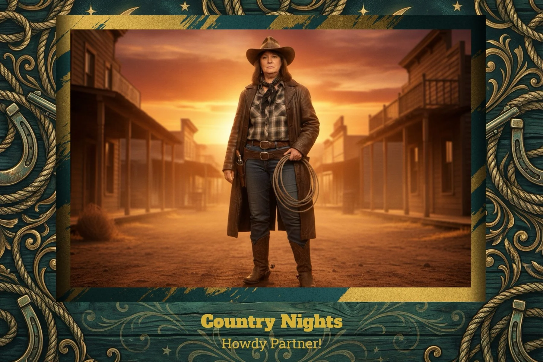 Western Themed AI Portrait