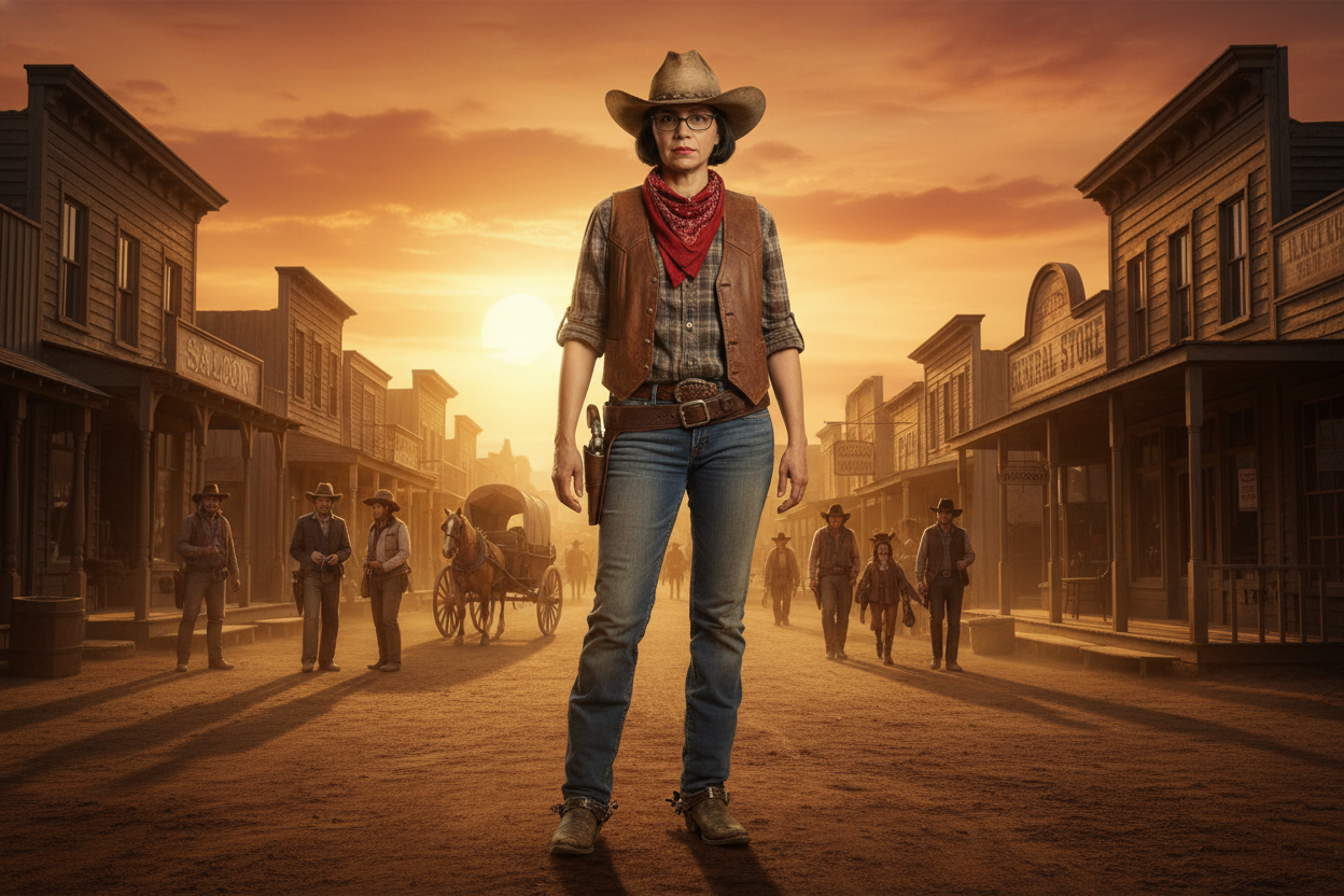 Western Themed AI Portrait