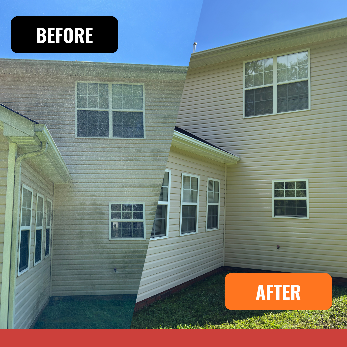 Pressure wash, soft wash, Cleaning, window wash, windows cleaning. exterior, house