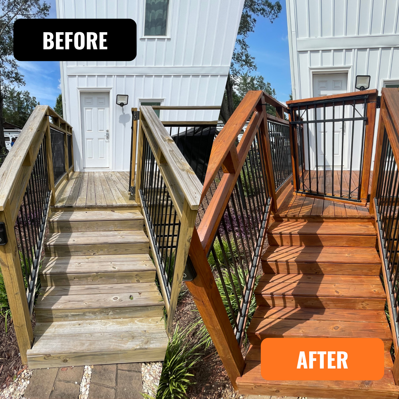 Deck Staining, Pressure wash, wood, outside, backyard, deck repair