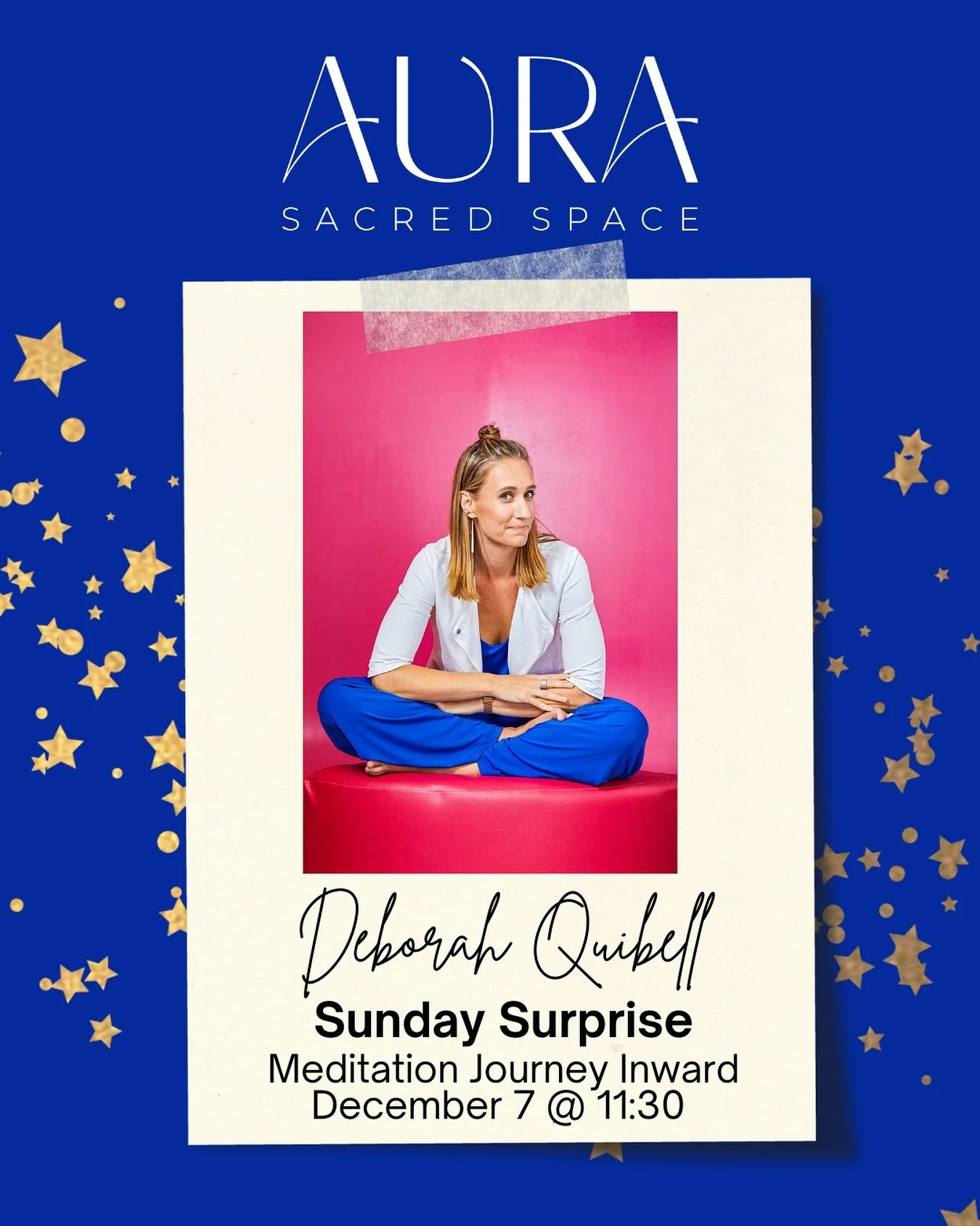 ✨Our Surprise Sunday, December 7, we will Journey inward with @drdeborahquibell. She will continue to explore meditation techniques, that can be immediately practiced at home. 

On the yogic path, asana (or the physical postures) are a preparation fo