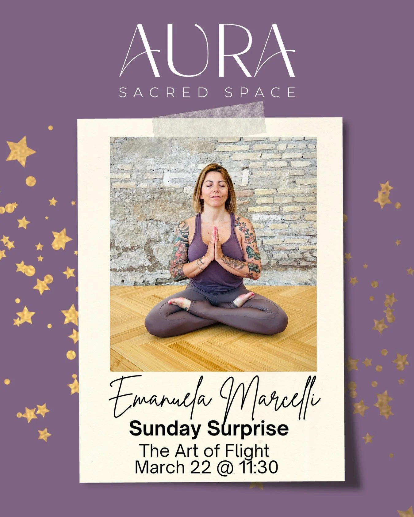 🦋 Ready to see your practice from a new perspective?

The Art of Flight is a playful, empowering 75-minute inversion class designed to help you build strength, confidence, and trust, both on and off the mat. Together, we&rsquo;ll break down the foun