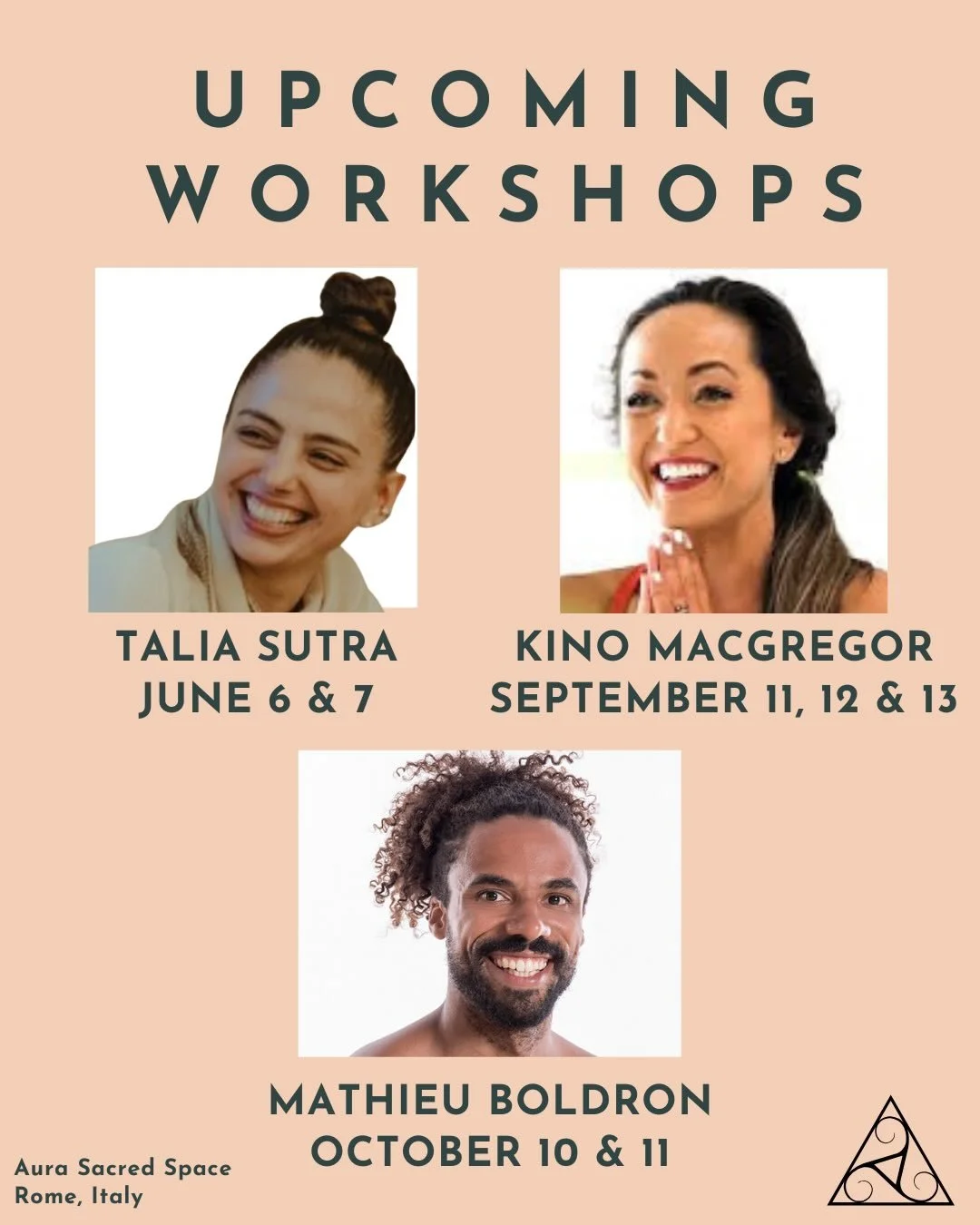 We are beyond excited to announce a truly special lineup of upcoming workshops at our studio ✨

Join us as we welcome some of the most inspiring voices in the yoga world. Teachers who bring depth, passion, and years of dedicated practice to share wit