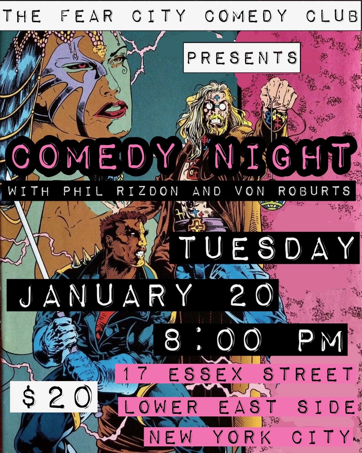 THE FEAR CITY COMEDY CLUB PRESENTS: COMEDY NIGHT with Phil Rizdon &amp; Von Roburts