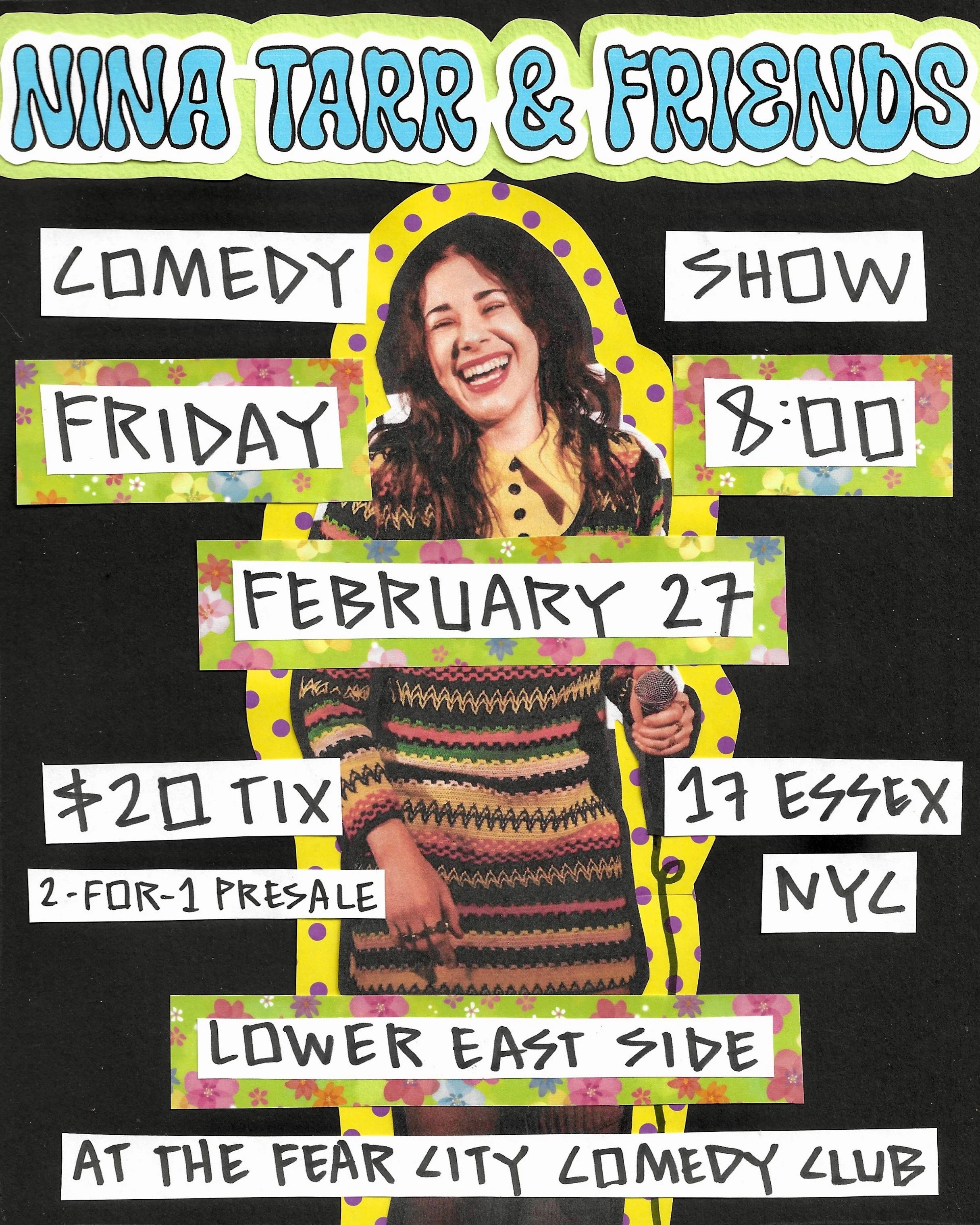 PURE CHAOS COMEDY PRESENTS: Nina Tarr &amp; Friends - A Stand Up Comedy Show 