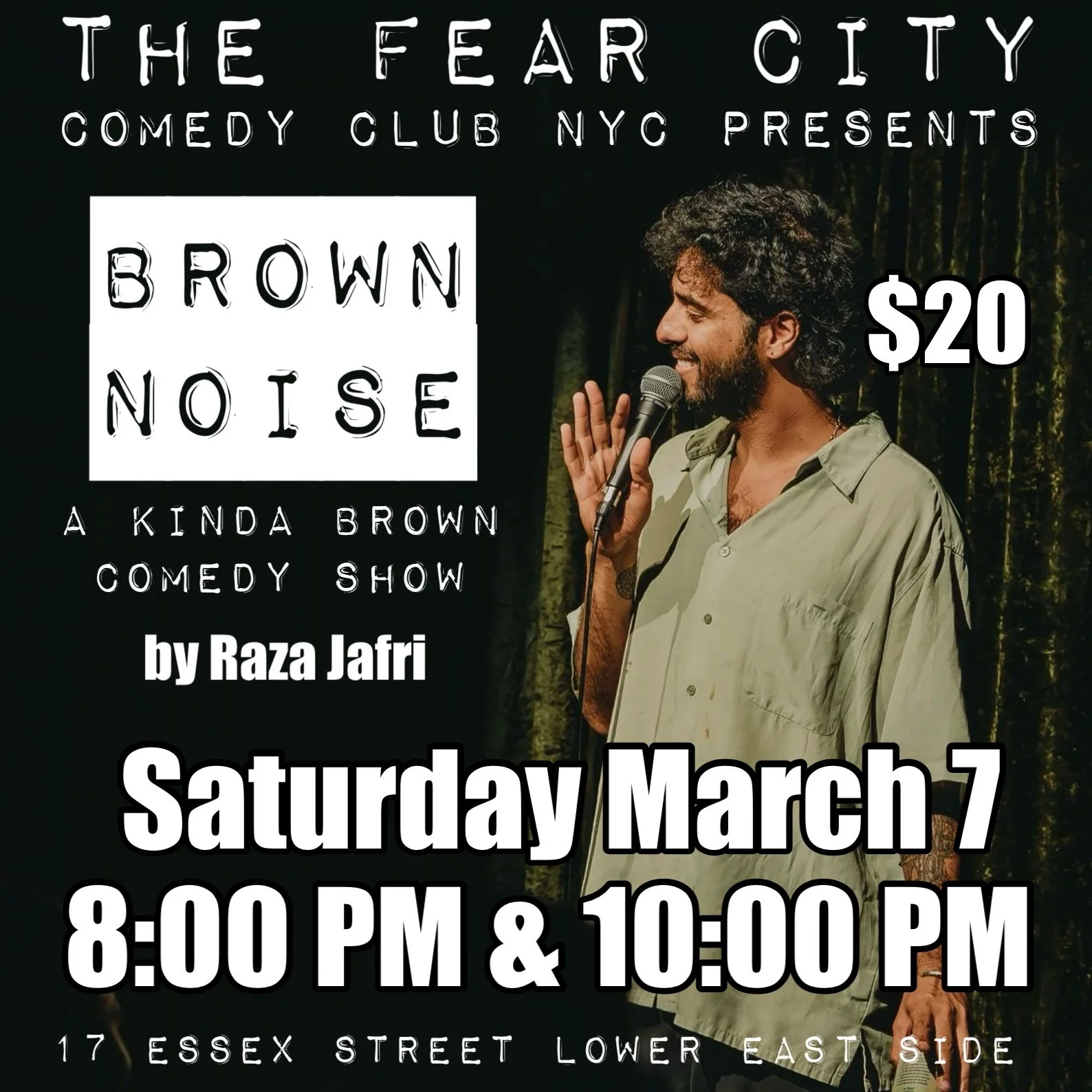 10pm Saturday 03/07/2026 PURE CHAOS PRESENTS: BROWN NOISE - ROUND 3 - A Stand Up Comedy Show