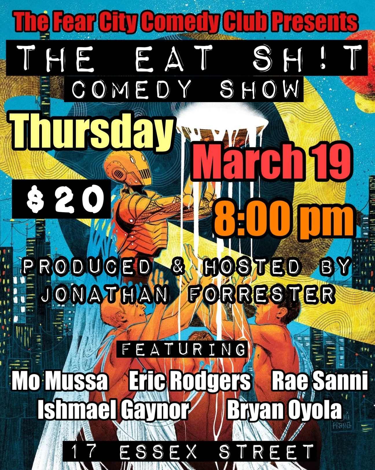 Thursday 03/19/2026 - THE FEAR CITY COMEDY CLUB PRESENTS: The Eat Sh!t Comedy Show