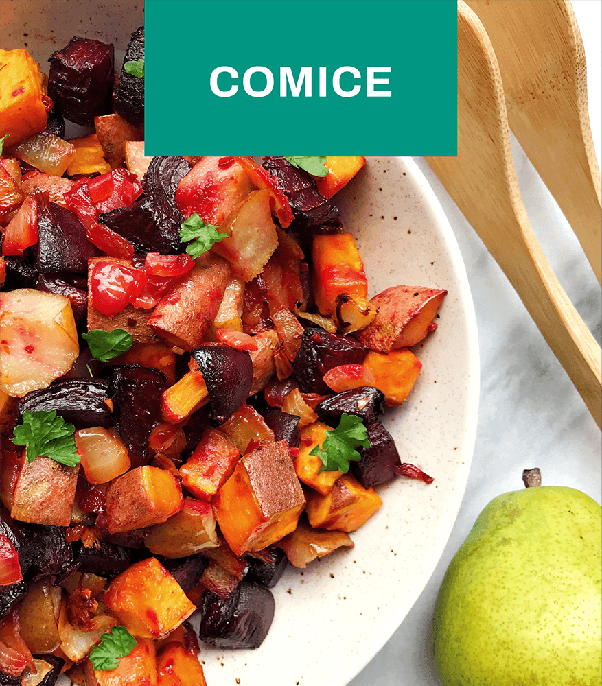 Pear, Ginger Roasted Beets &amp; Sweet Potatoes