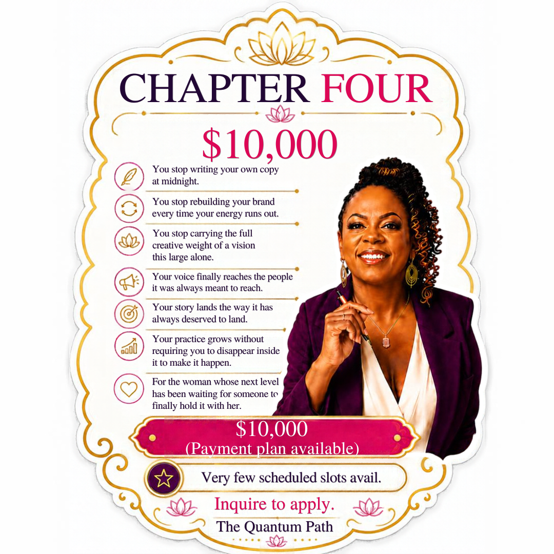 Chapter Four SoulStory Signature Partnership marketing package flyer, $10,000 total.
