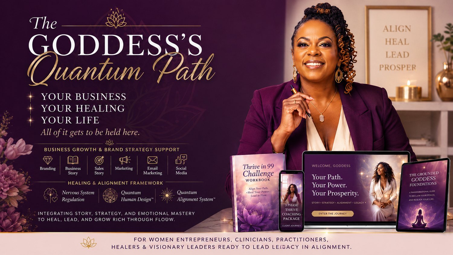 Octavia Harris introduces The Quantum Path, combining storytelling marketing, Quantum Human Design and QAS EFT support.